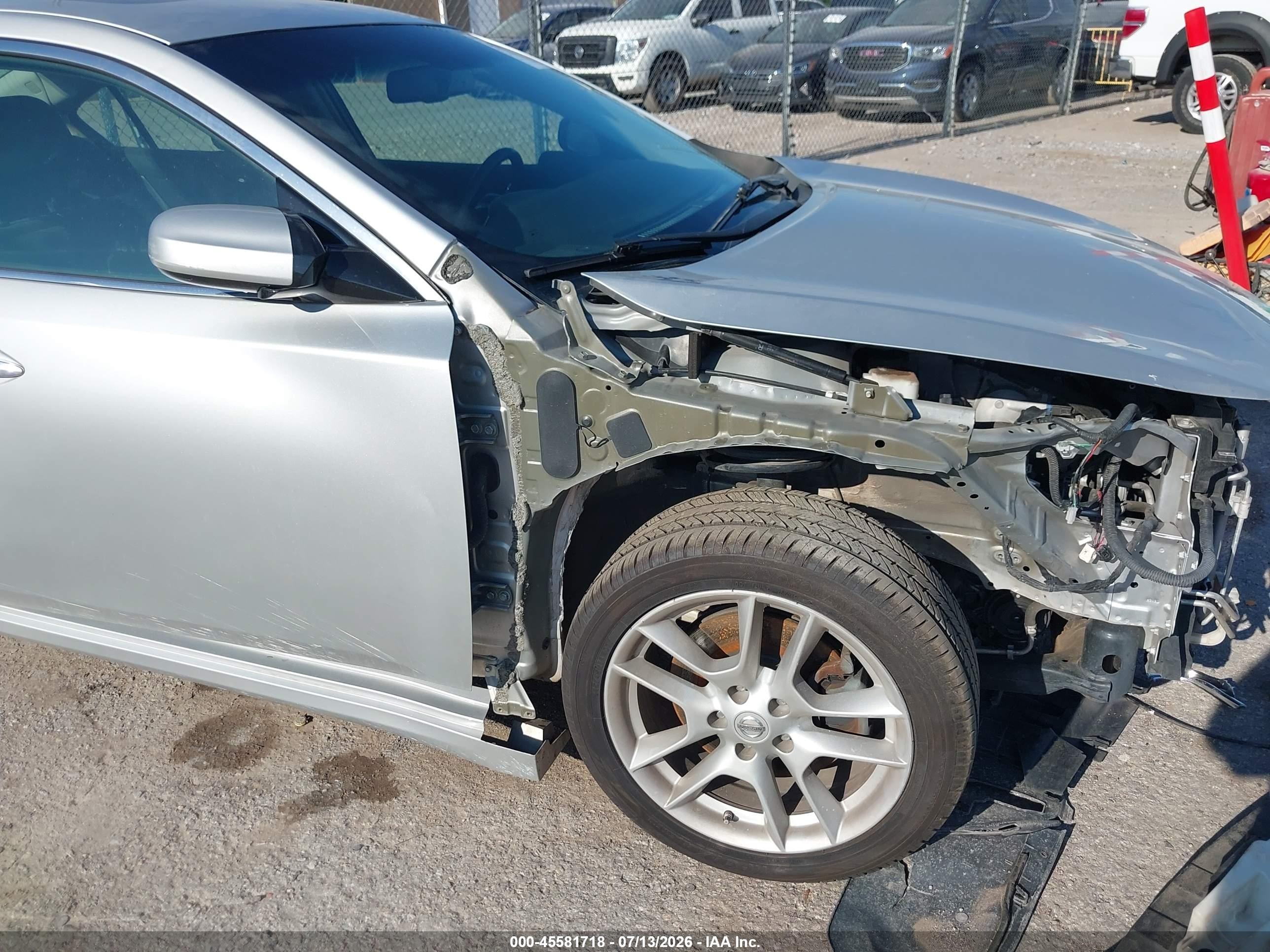2014 Nissan Maxima 3.5 S/3.5 Sv Серебряный vin: 1N4AA5AP8EC486109