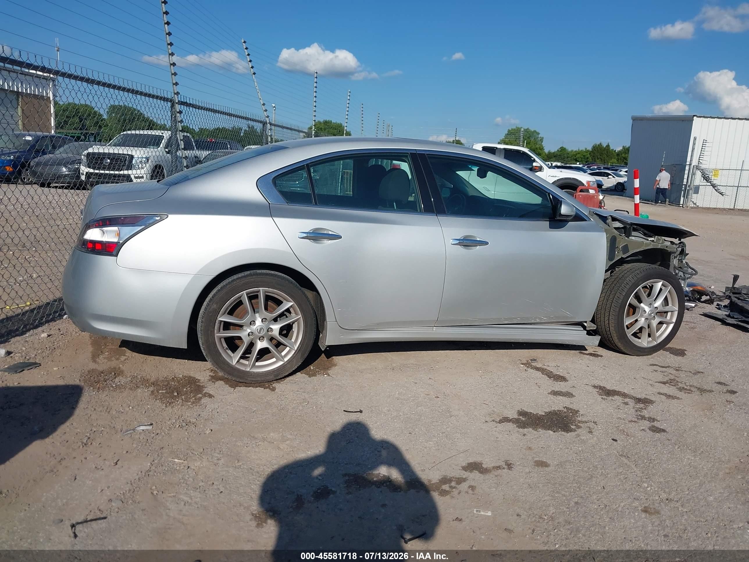 2014 Nissan Maxima 3.5 S/3.5 Sv Серебряный vin: 1N4AA5AP8EC486109