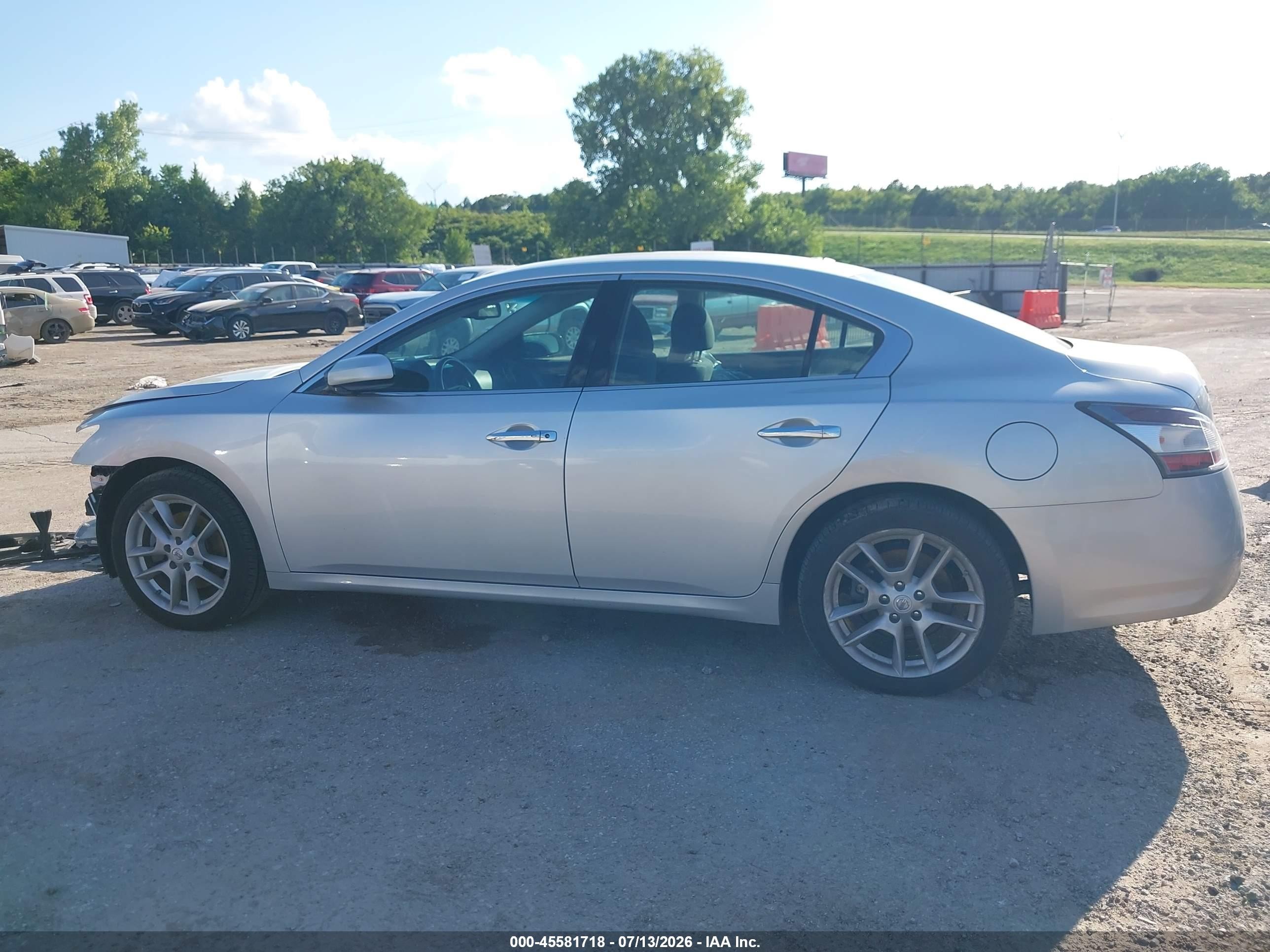 2014 Nissan Maxima 3.5 S/3.5 Sv Серебряный vin: 1N4AA5AP8EC486109