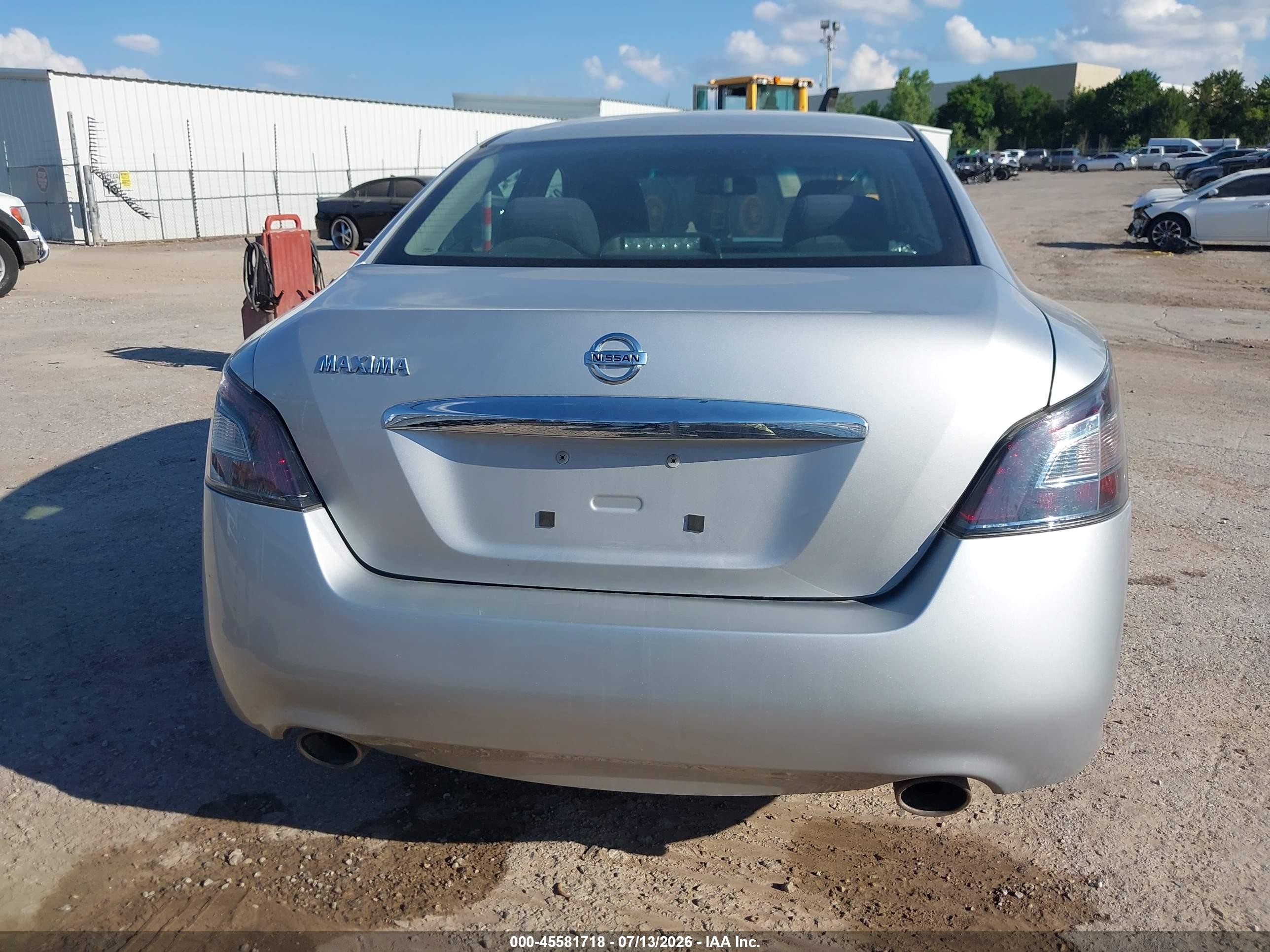 2014 Nissan Maxima 3.5 S/3.5 Sv Серебряный vin: 1N4AA5AP8EC486109
