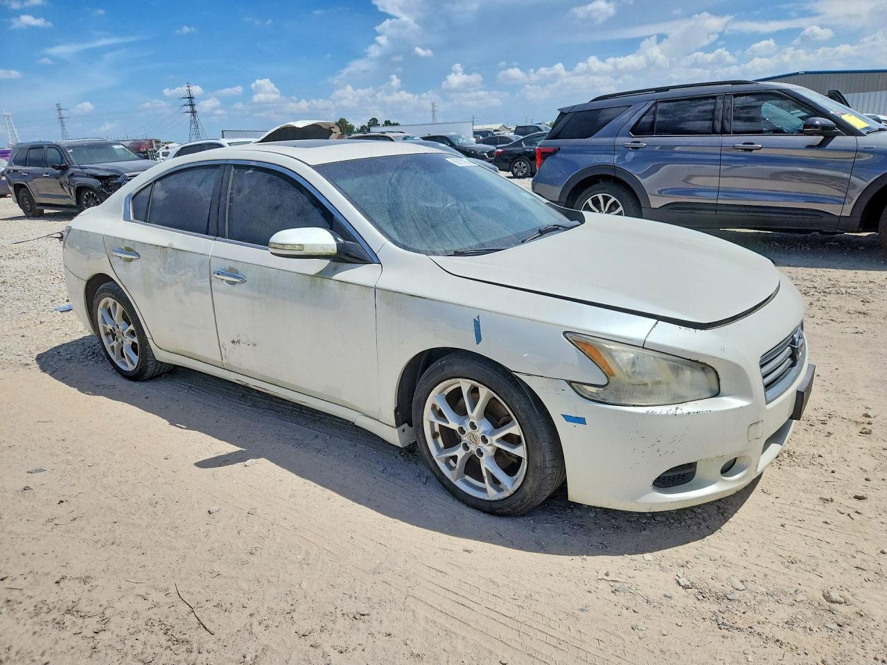 2014 Nissan Maxima 3.5 S White vin: 1N4AA5AP8EC486272