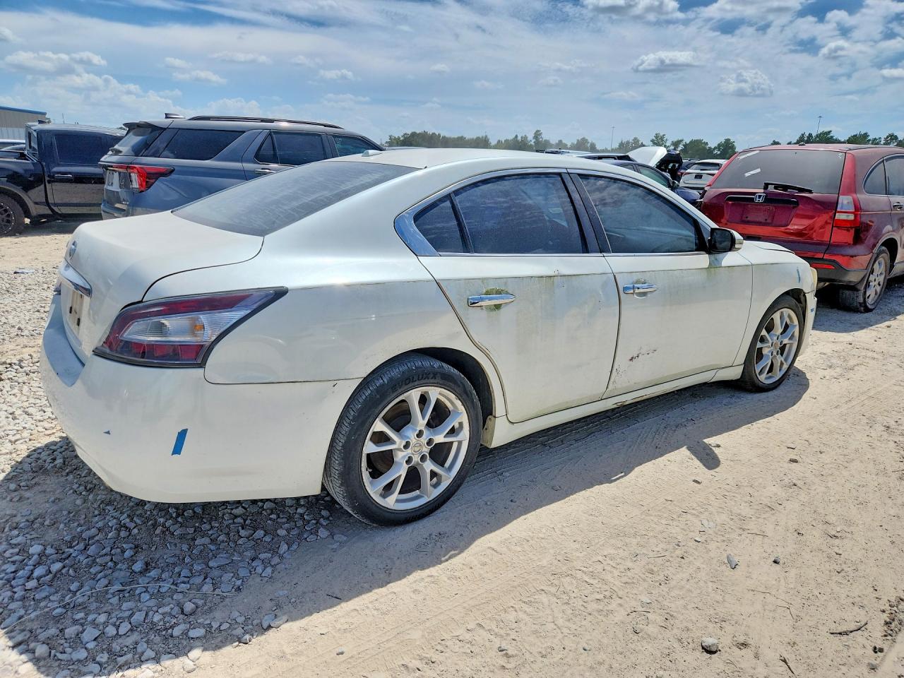 2014 Nissan Maxima 3.5 S White vin: 1N4AA5AP8EC486272