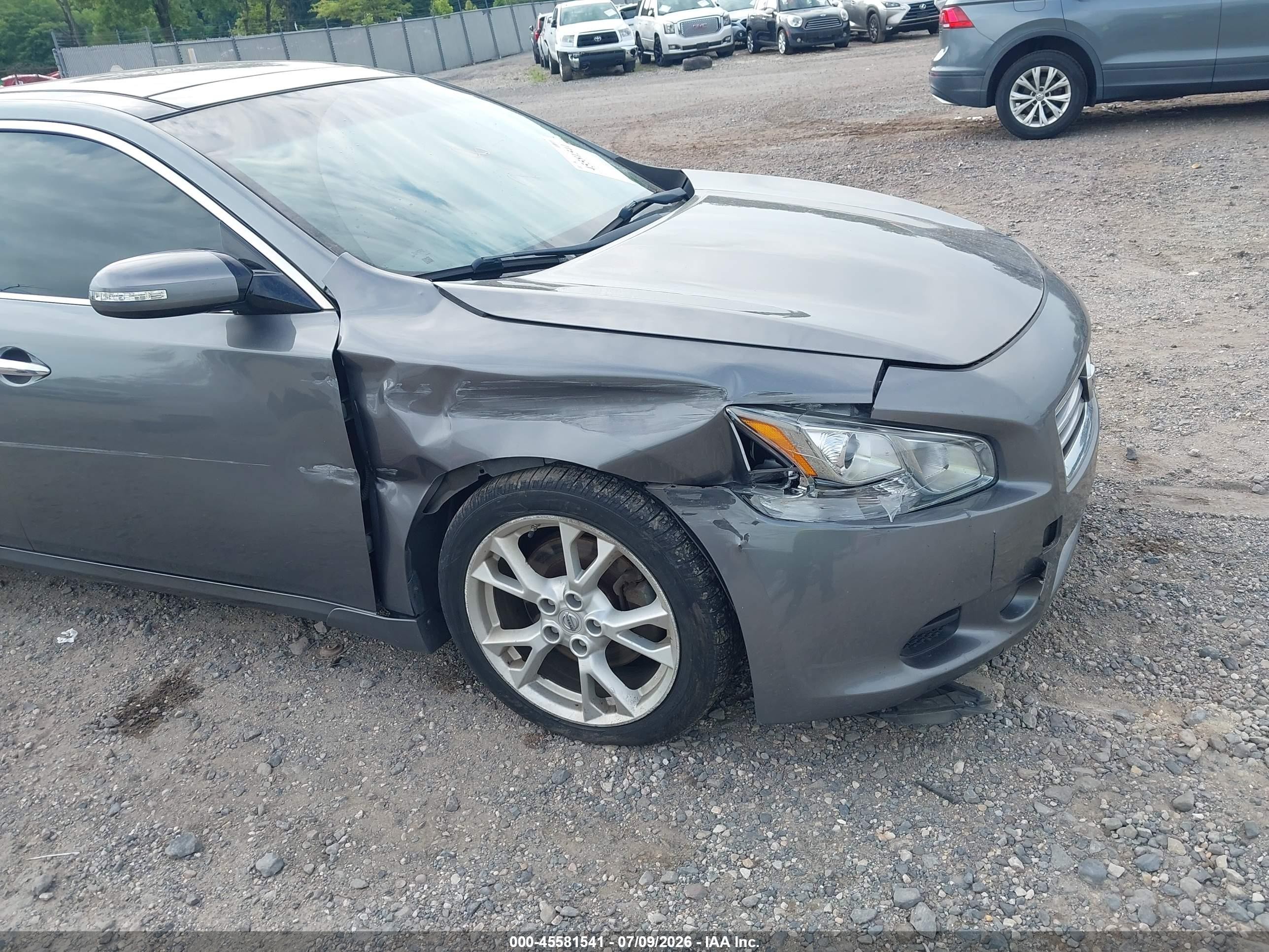2014 Nissan Maxima 3.5 Sv Gray vin: 1N4AA5AP8EC492833