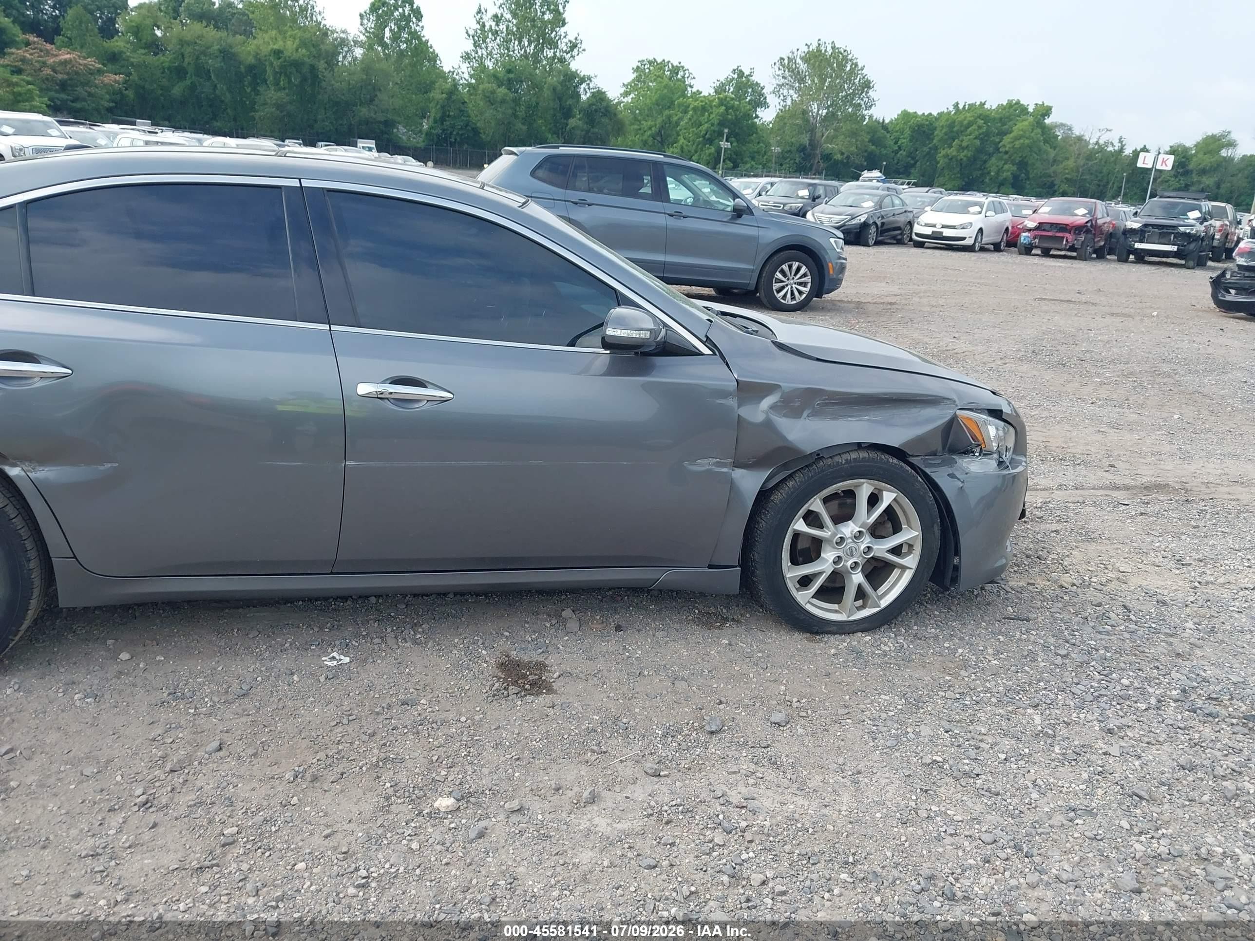 2014 Nissan Maxima 3.5 Sv Gray vin: 1N4AA5AP8EC492833