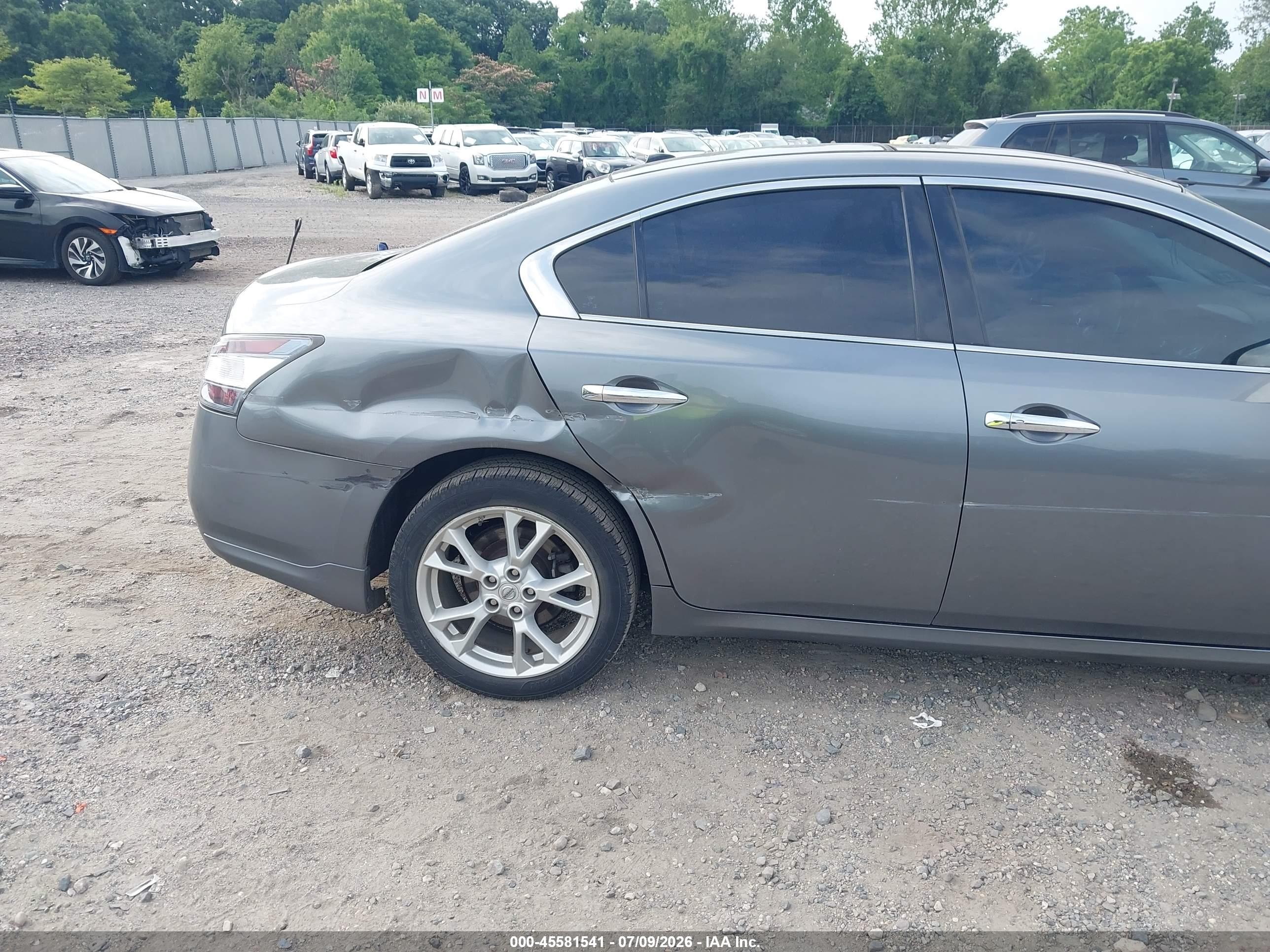 2014 Nissan Maxima 3.5 Sv Gray vin: 1N4AA5AP8EC492833