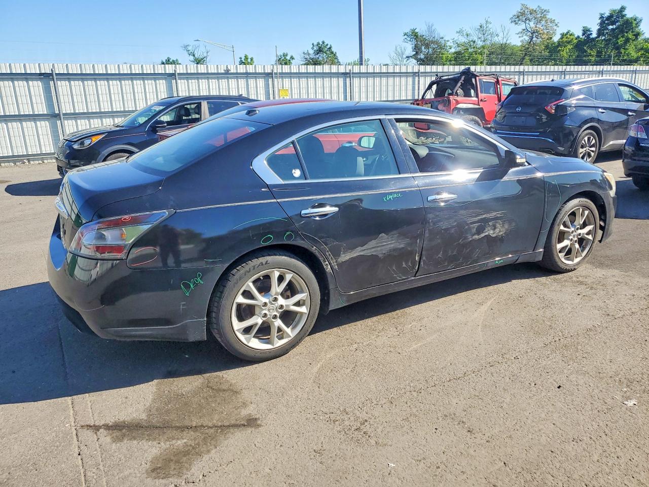 2014 Nissan Maxima 3.5 S Black vin: 1N4AA5AP8EC496302