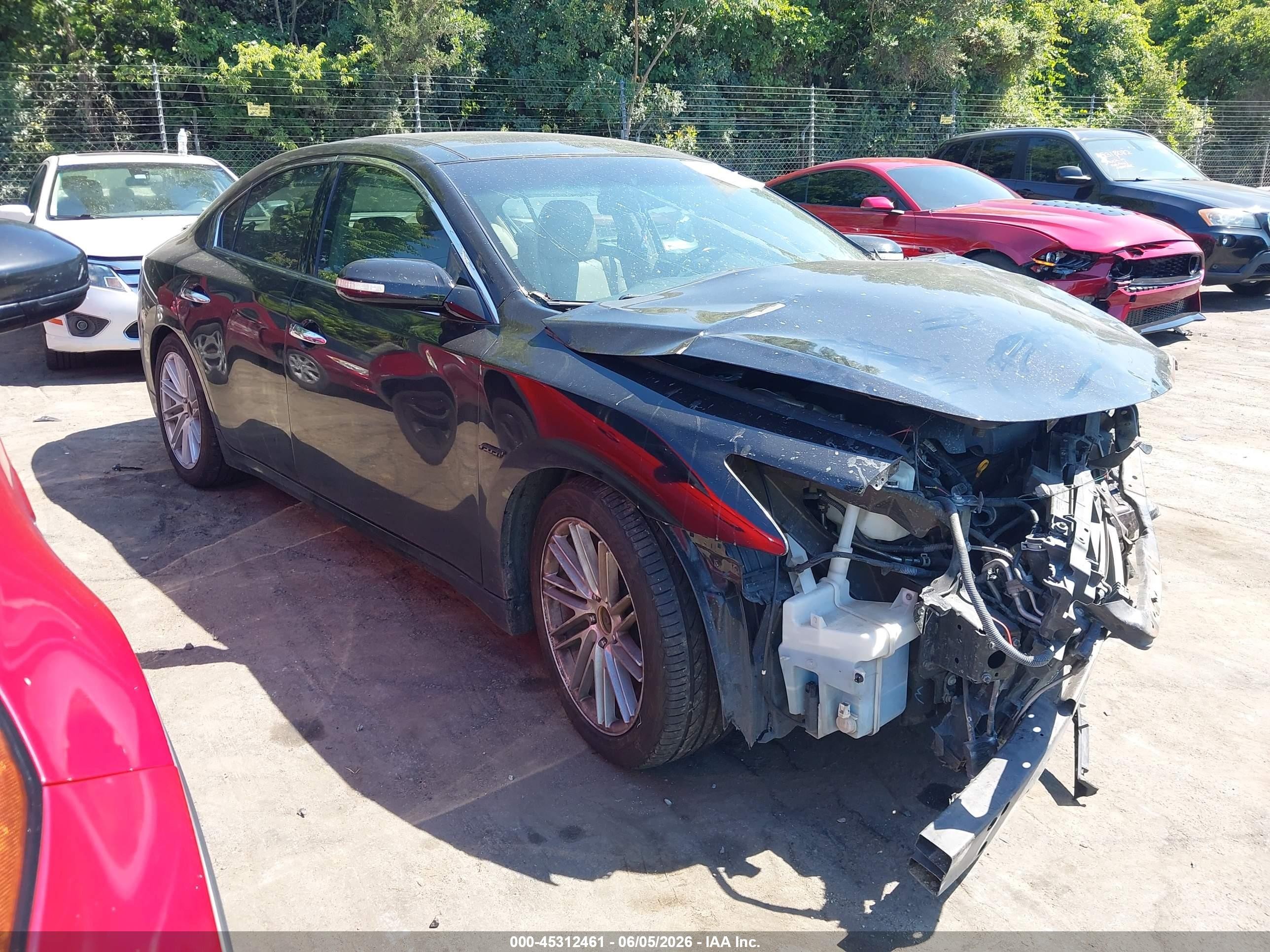 2014 Nissan Maxima 3.5 Sv Black vin: 1N4AA5AP8EC497904