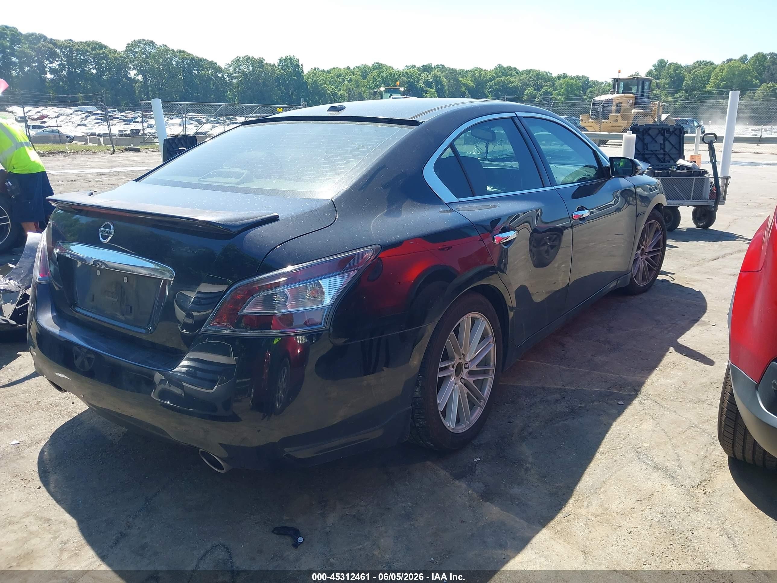 2014 Nissan Maxima 3.5 Sv Black vin: 1N4AA5AP8EC497904