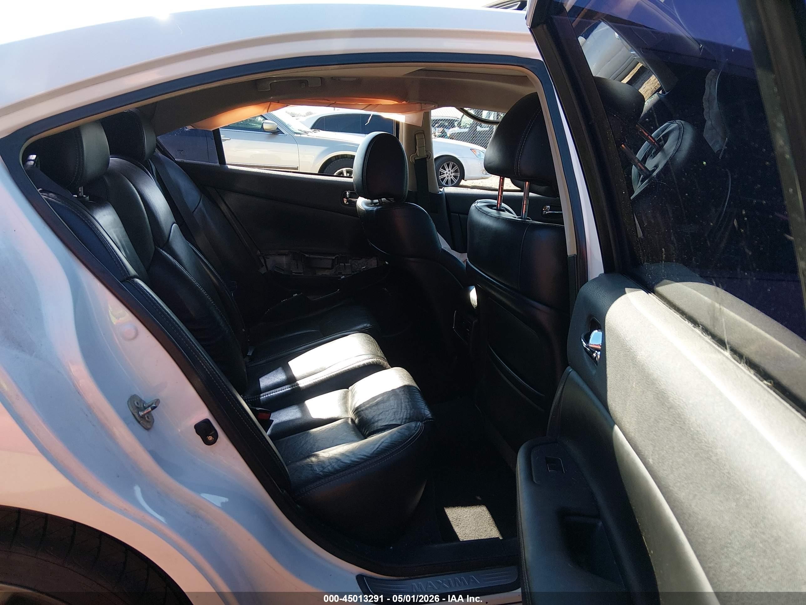 2014 Nissan Maxima 3.5 Sv White vin: 1N4AA5AP8EC909755