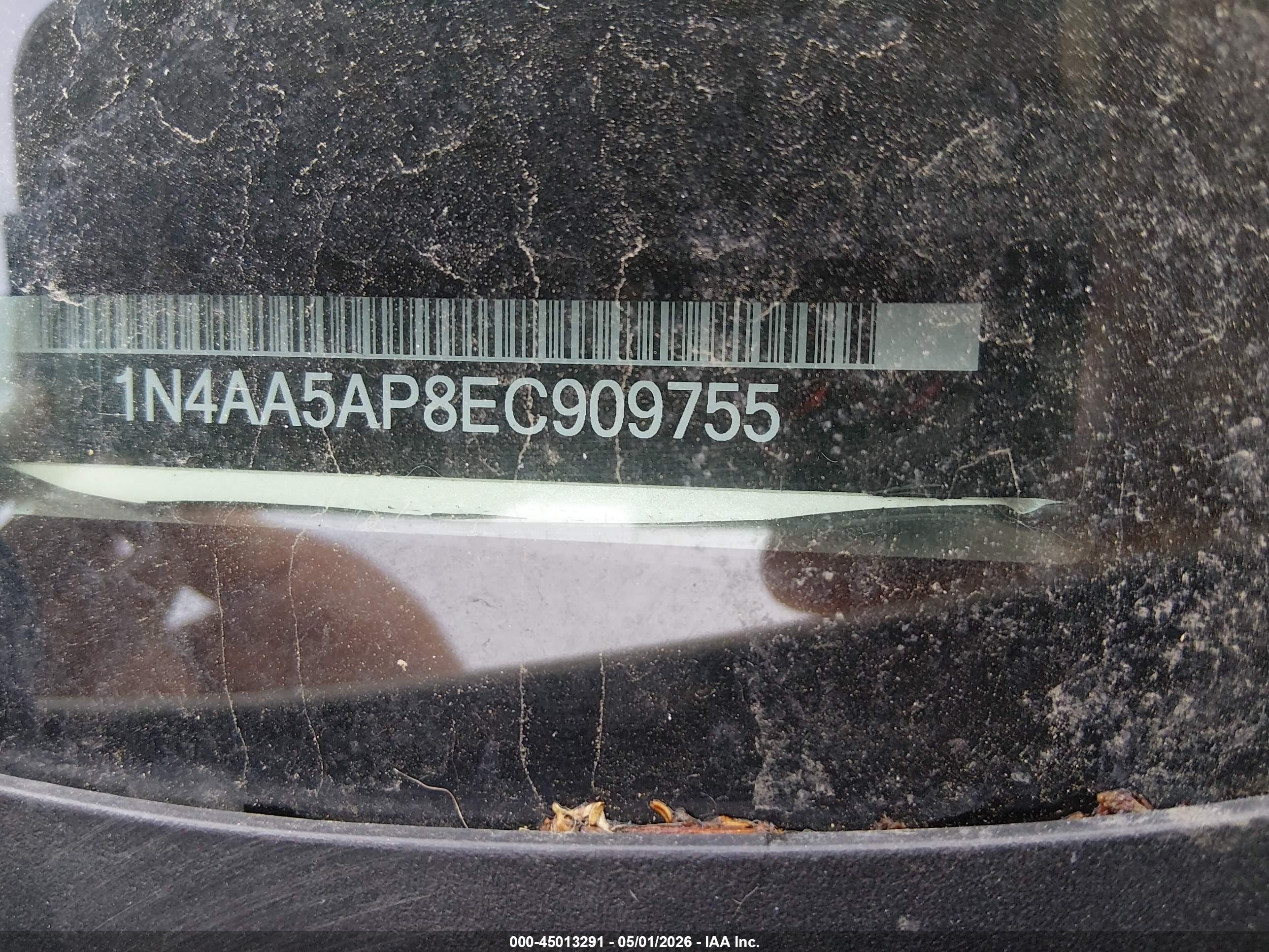 2014 Nissan Maxima 3.5 Sv White vin: 1N4AA5AP8EC909755