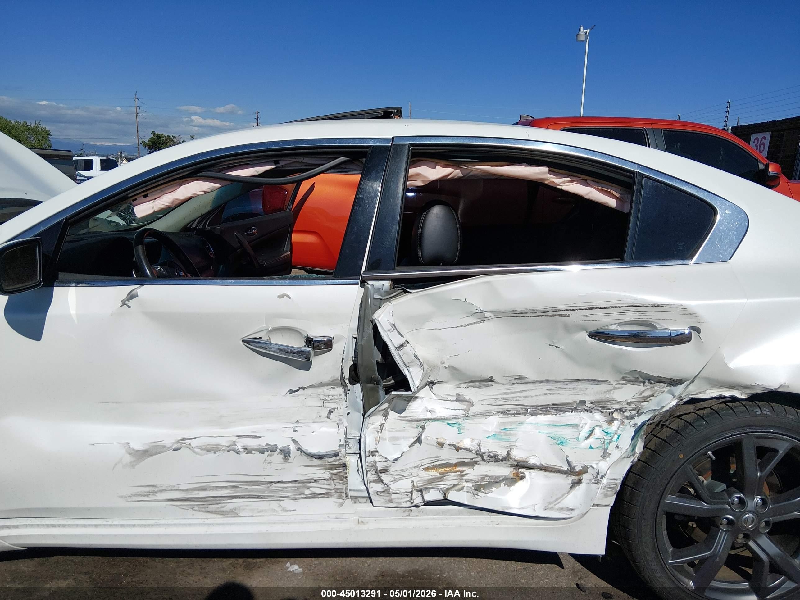 2014 Nissan Maxima 3.5 Sv White vin: 1N4AA5AP8EC909755