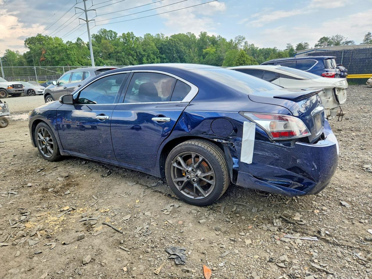 2014 Nissan Maxima 3.5 S Синий vin: 1N4AA5AP8EC912784