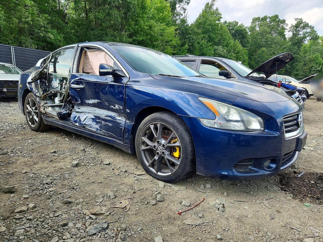 2014 Nissan Maxima 3.5 S Синий vin: 1N4AA5AP8EC912784