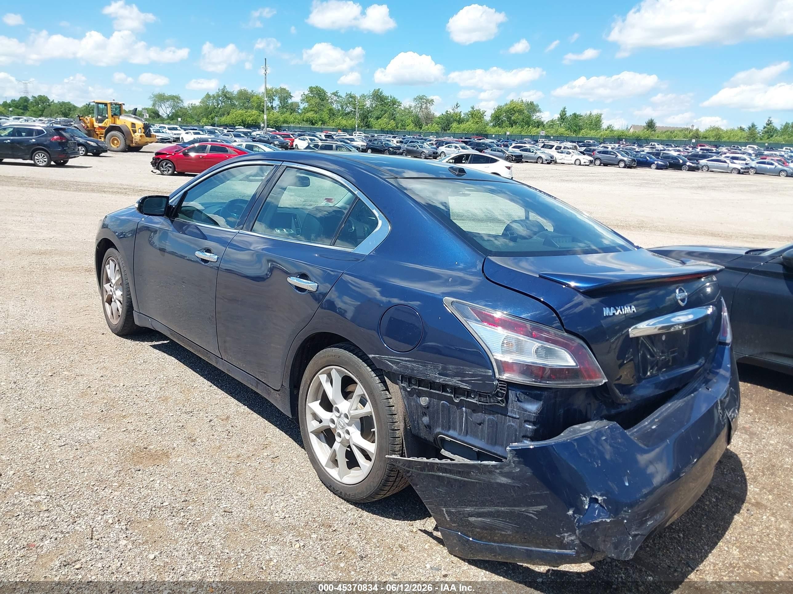 2014 Nissan Maxima 3.5 Sv Blue vin: 1N4AA5AP8EC914146