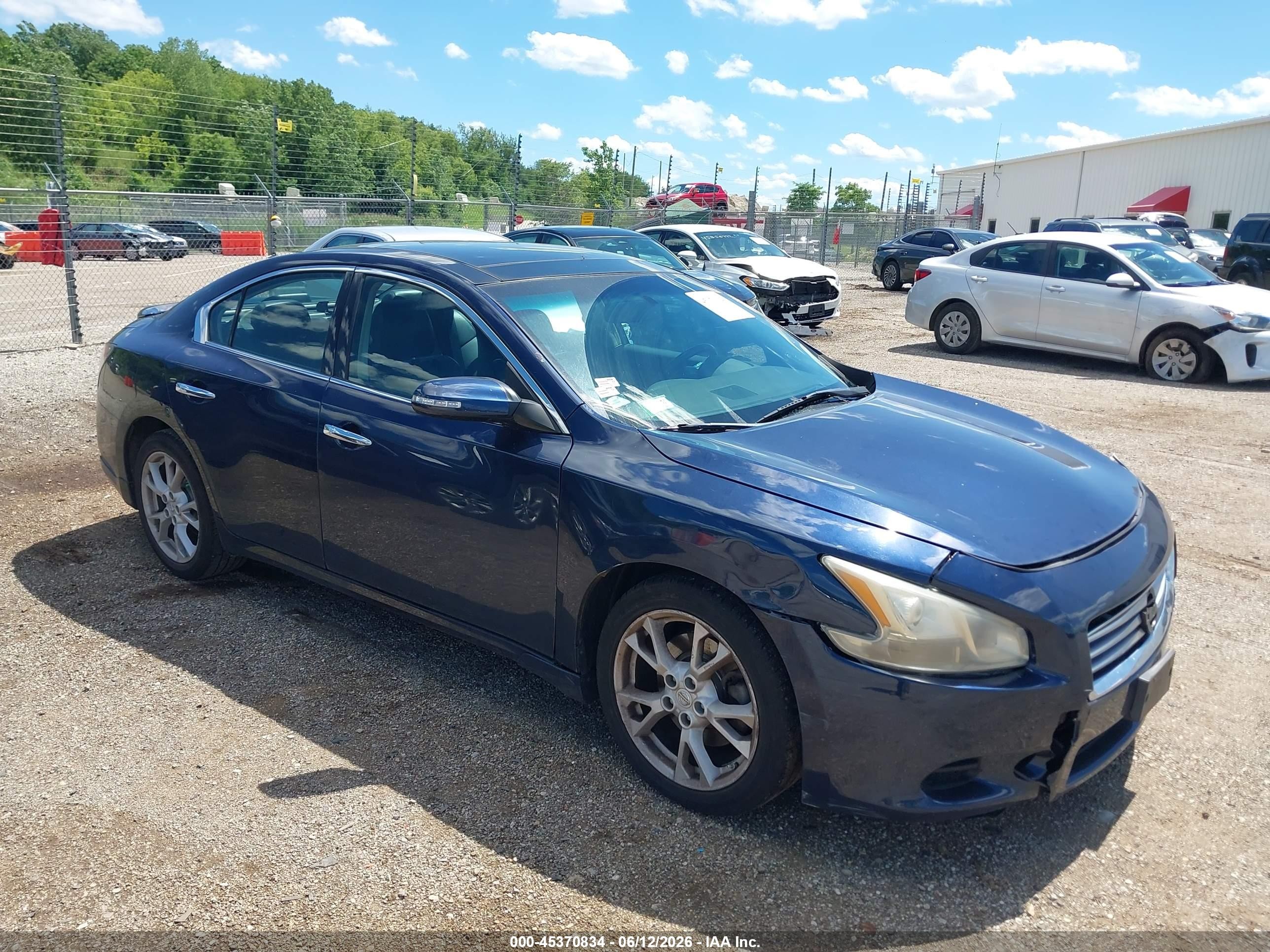 2014 Nissan Maxima 3.5 Sv Blue vin: 1N4AA5AP8EC914146