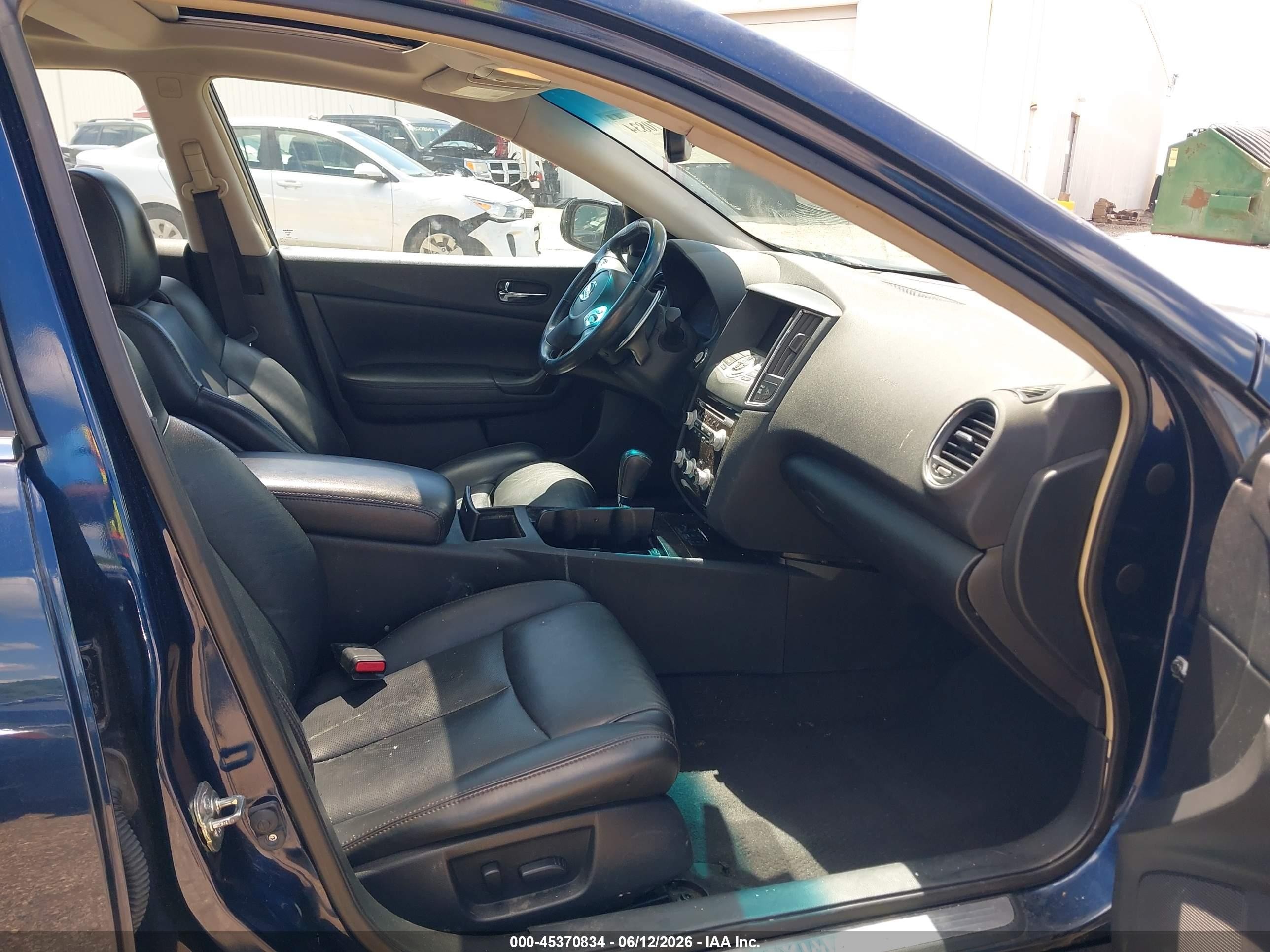 2014 Nissan Maxima 3.5 Sv Blue vin: 1N4AA5AP8EC914146
