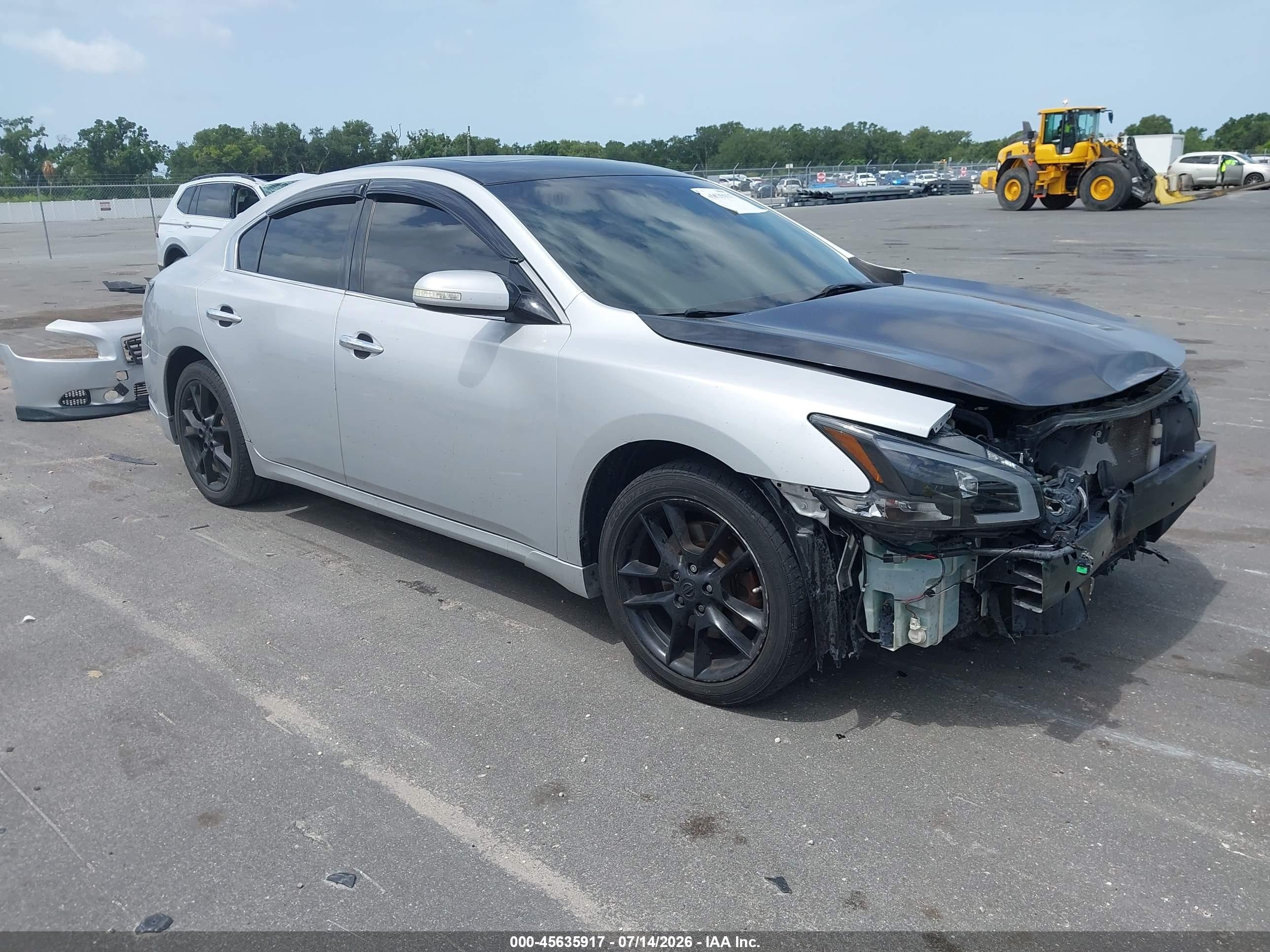 2014 Nissan Maxima 3.5 Sv Silver vin: 1N4AA5AP8EC915491