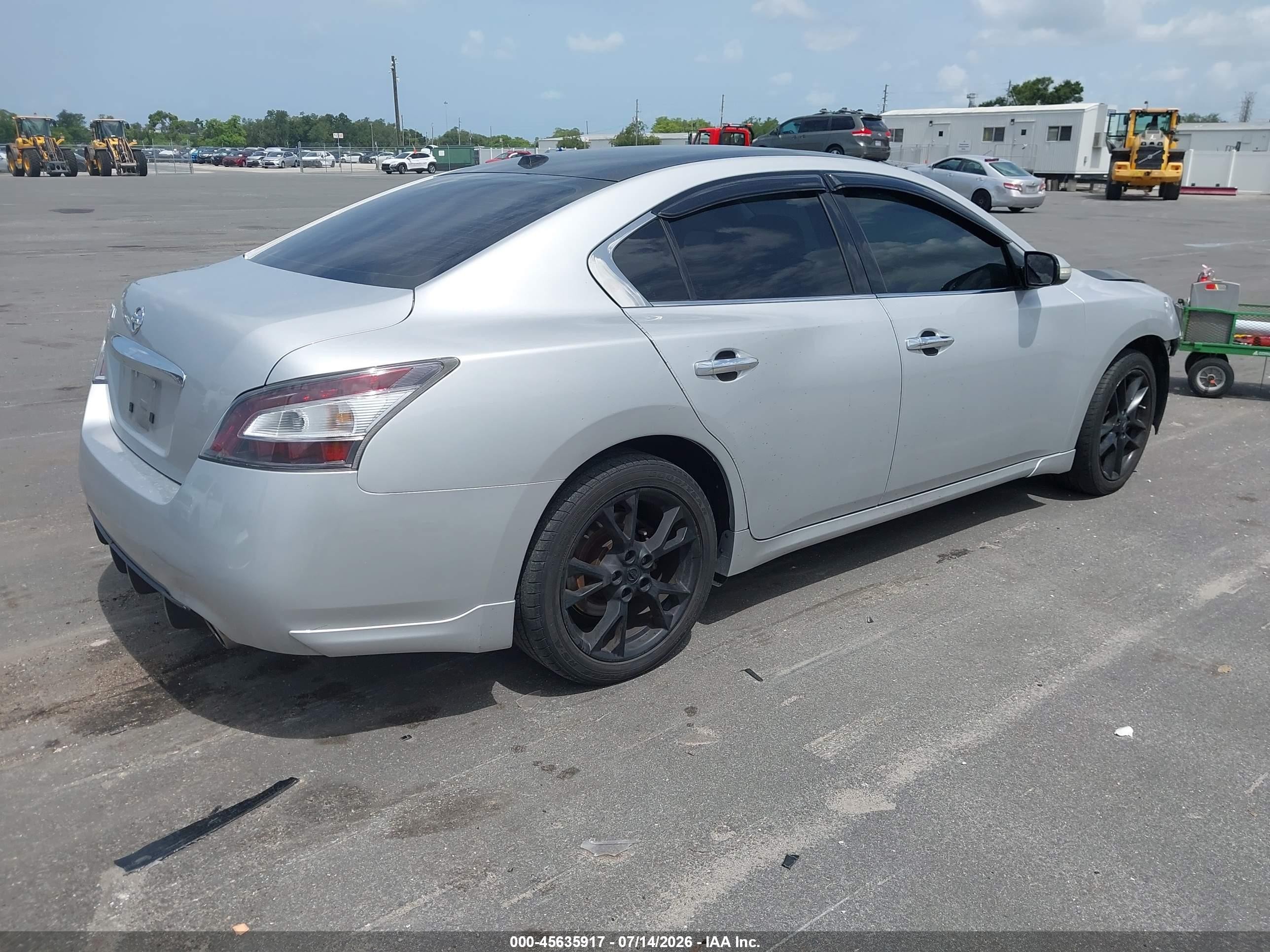2014 Nissan Maxima 3.5 Sv Silver vin: 1N4AA5AP8EC915491
