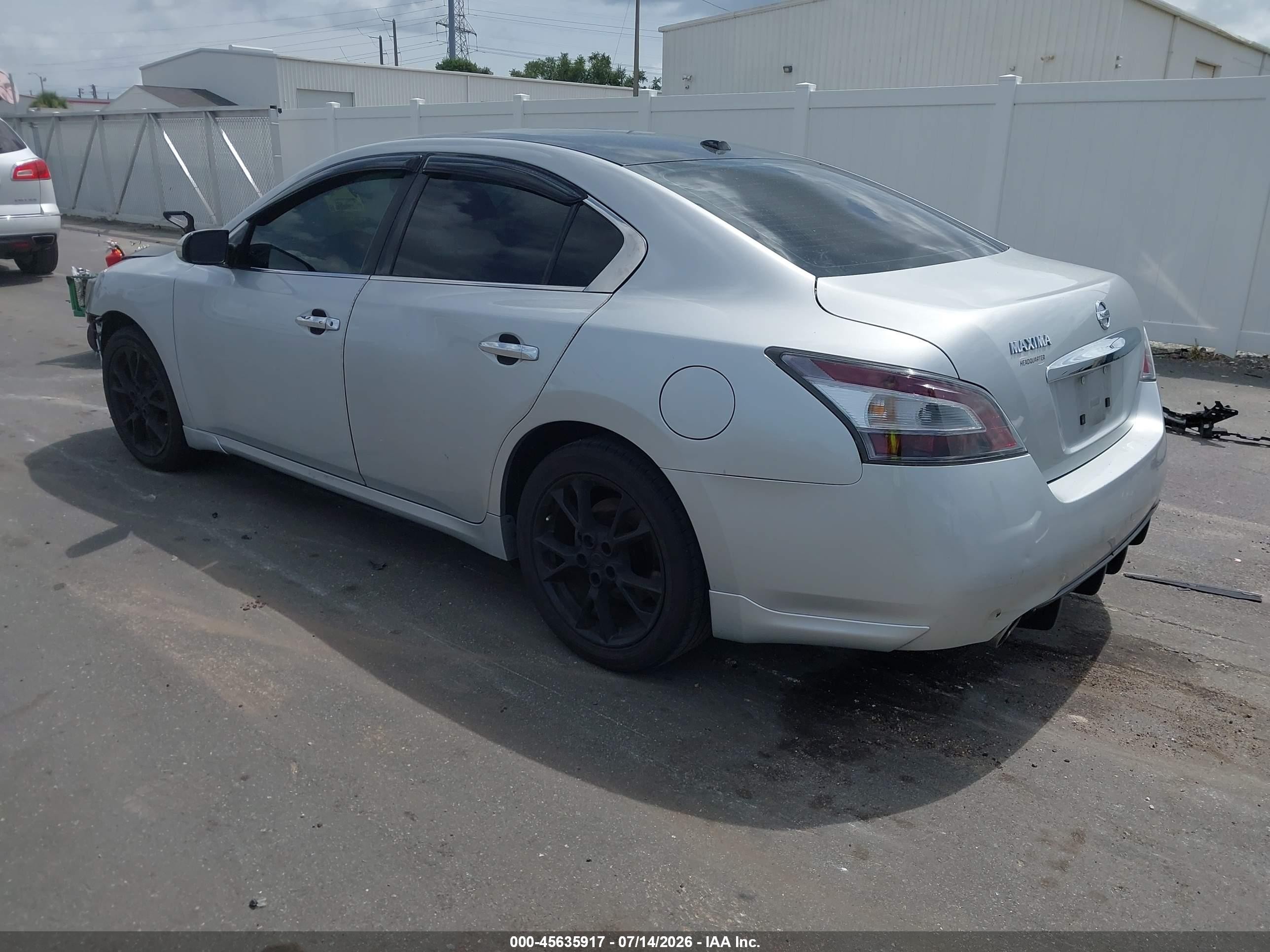 2014 Nissan Maxima 3.5 Sv Silver vin: 1N4AA5AP8EC915491