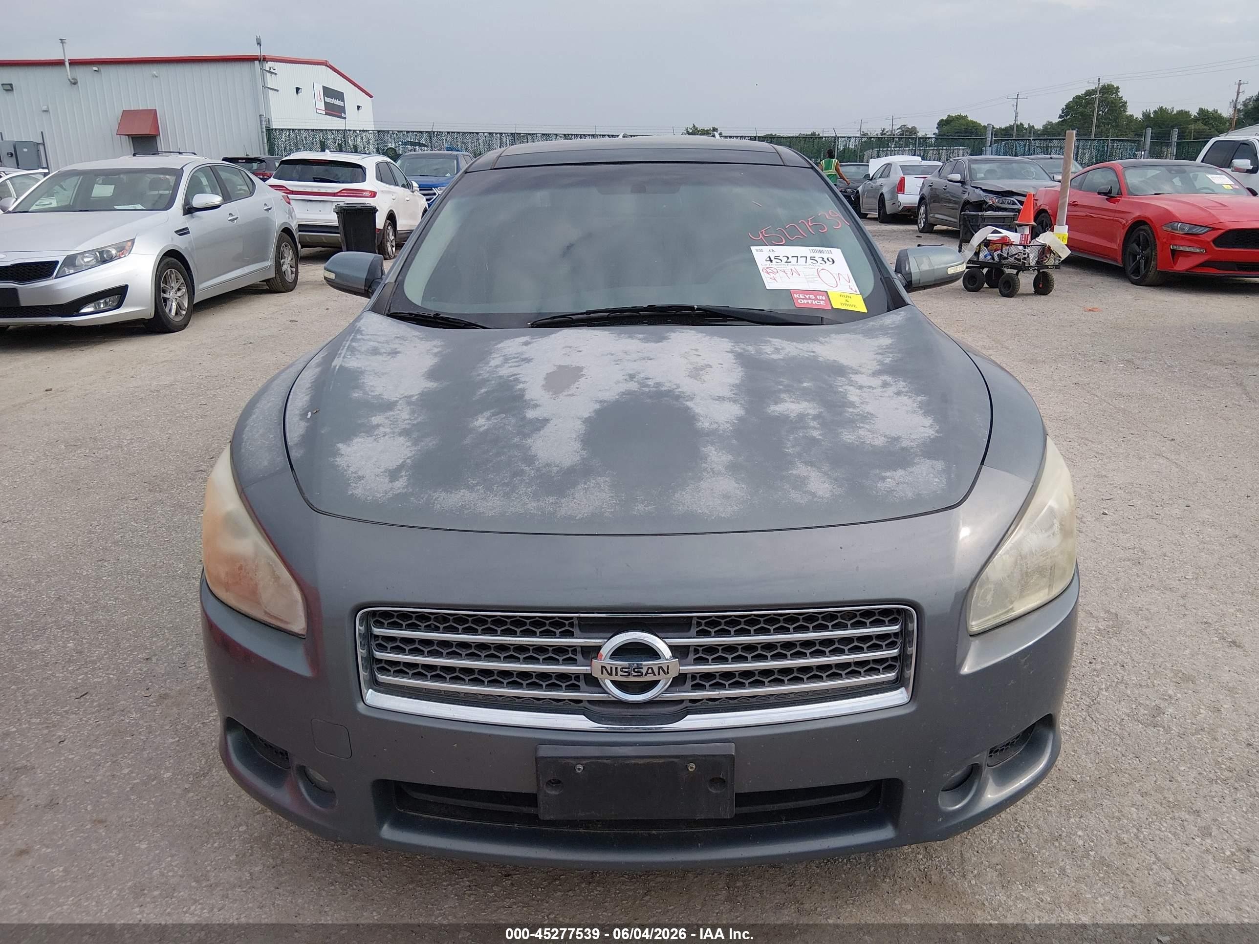 2010 Nissan Maxima 3.5 Sv Gray vin: 1N4AA5AP9AC807732