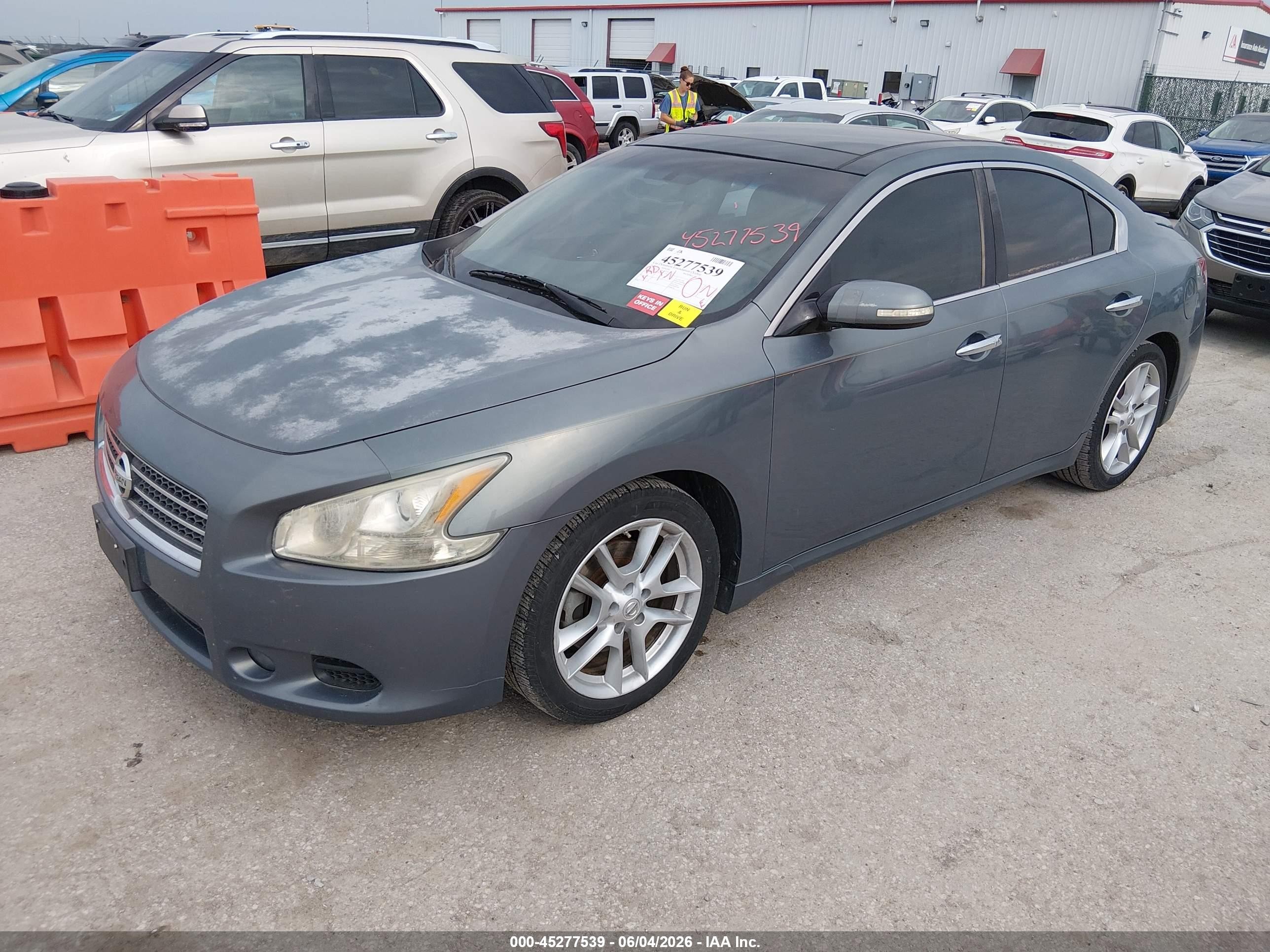 2010 Nissan Maxima 3.5 Sv Gray vin: 1N4AA5AP9AC807732