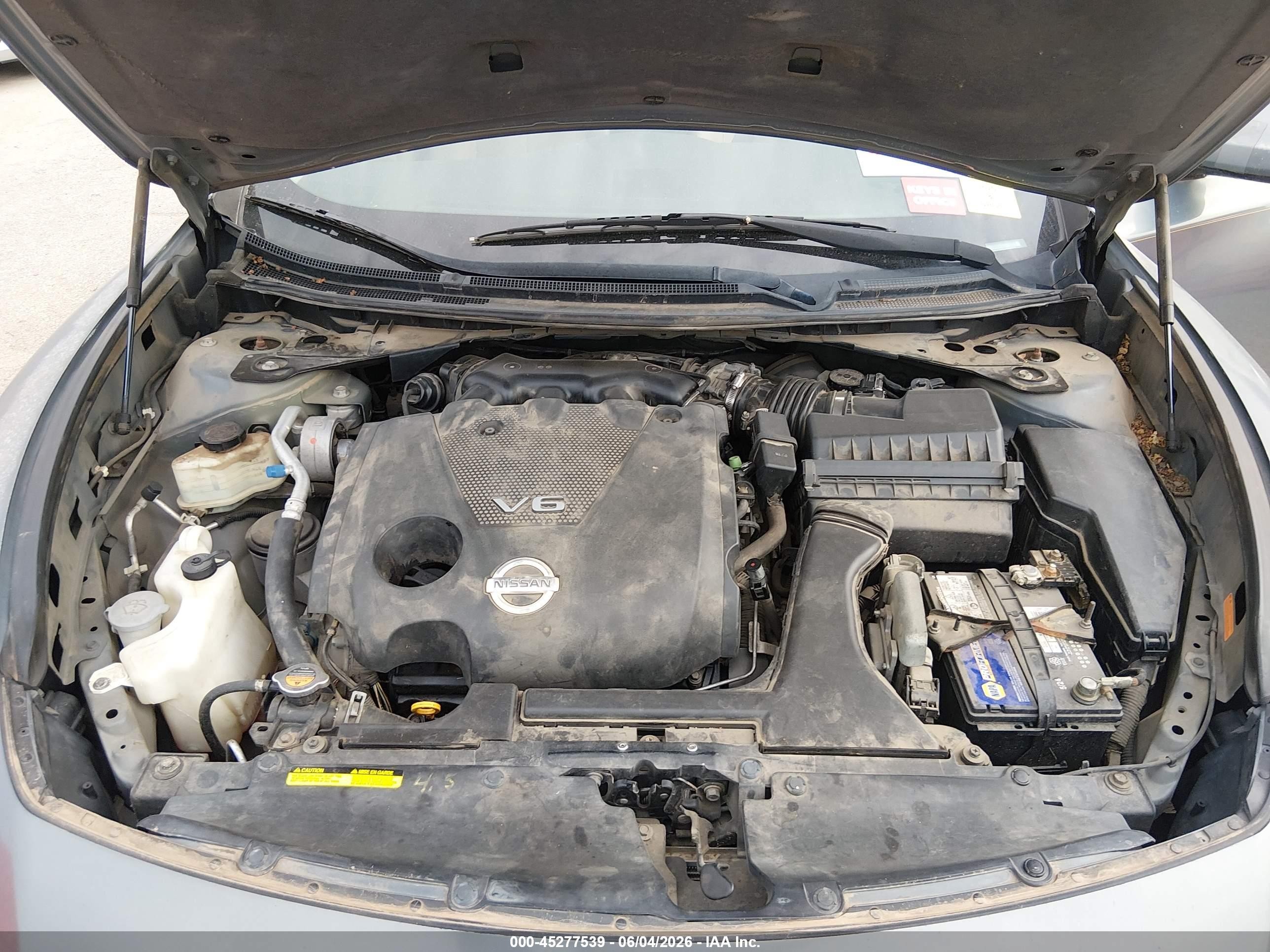 2010 Nissan Maxima 3.5 Sv Gray vin: 1N4AA5AP9AC807732