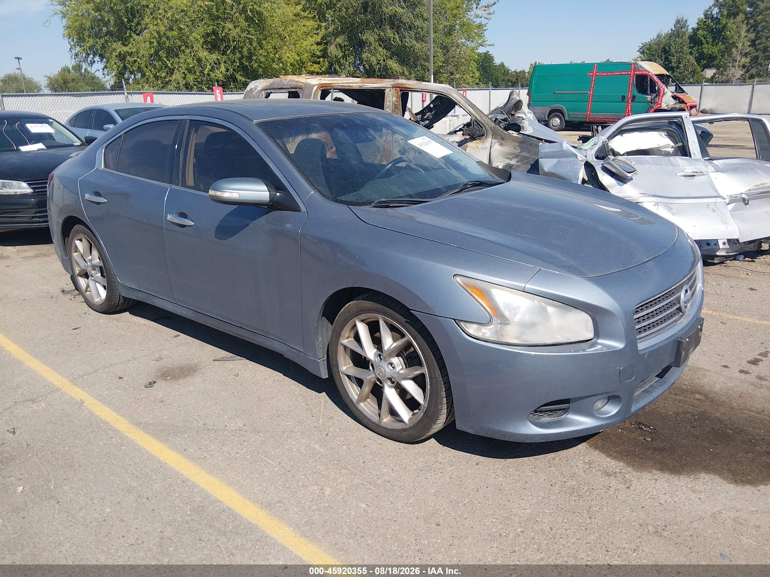 2010 Nissan Maxima 3.5 Sv Серый vin: 1N4AA5AP9AC832789
