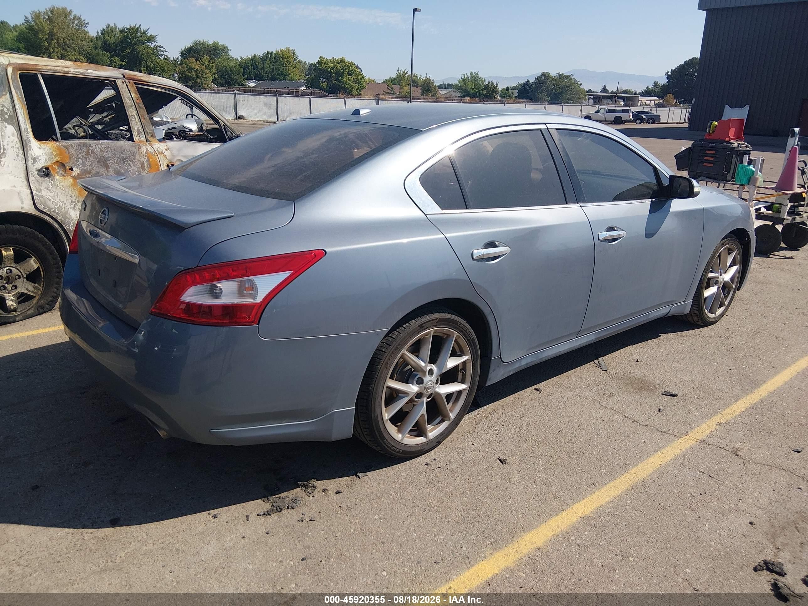 2010 Nissan Maxima 3.5 Sv Серый vin: 1N4AA5AP9AC832789