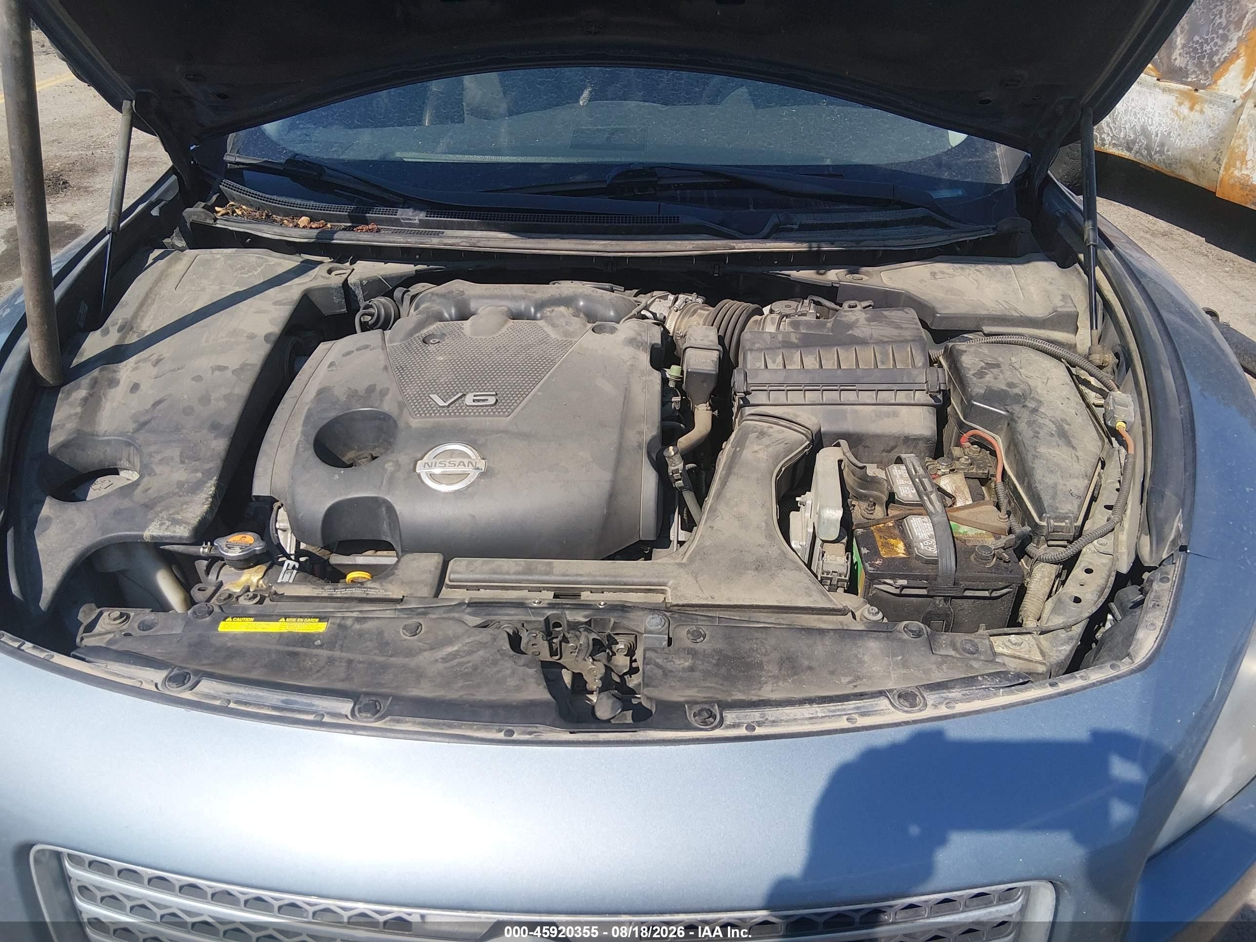 2010 Nissan Maxima 3.5 Sv Серый vin: 1N4AA5AP9AC832789