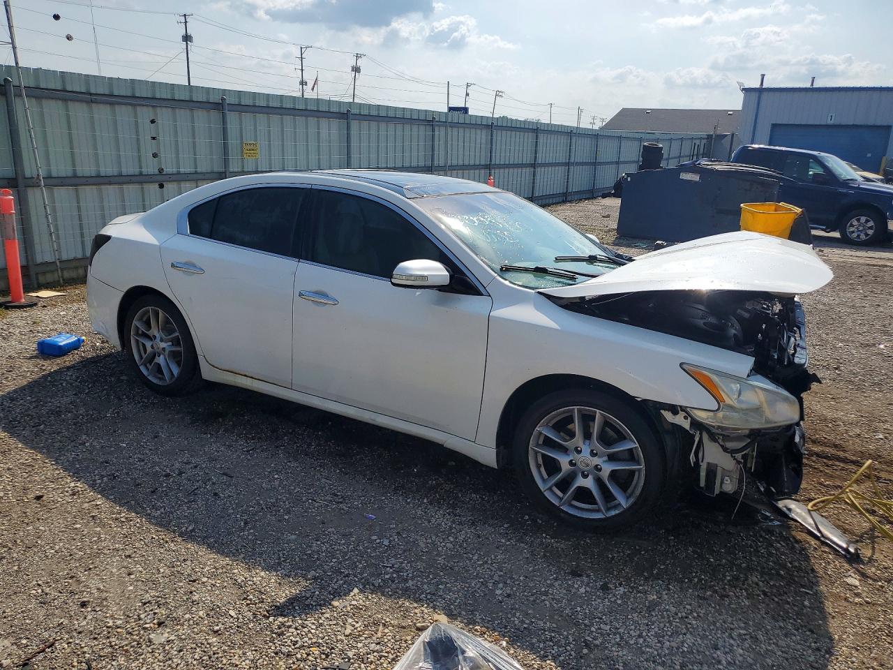 2010 Nissan Maxima 3.5 S White vin: 1N4AA5AP9AC833313