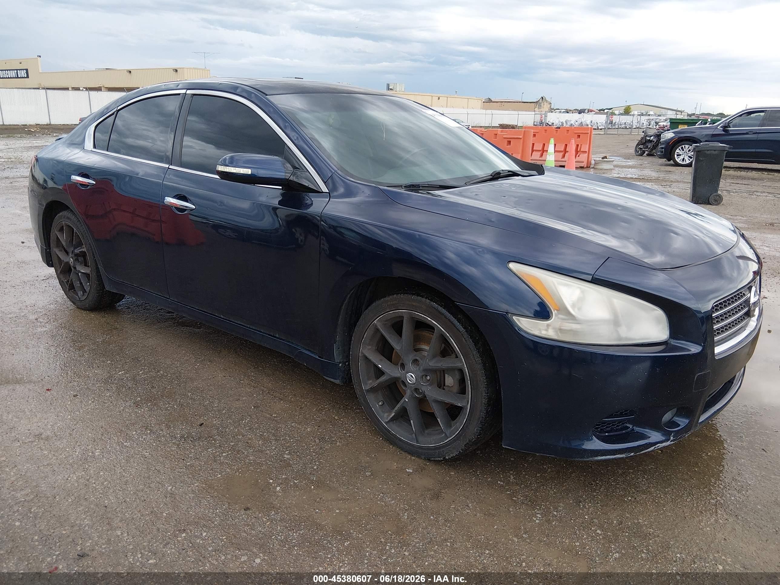 2010 Nissan Maxima 3.5 Sv Blue vin: 1N4AA5AP9AC850130