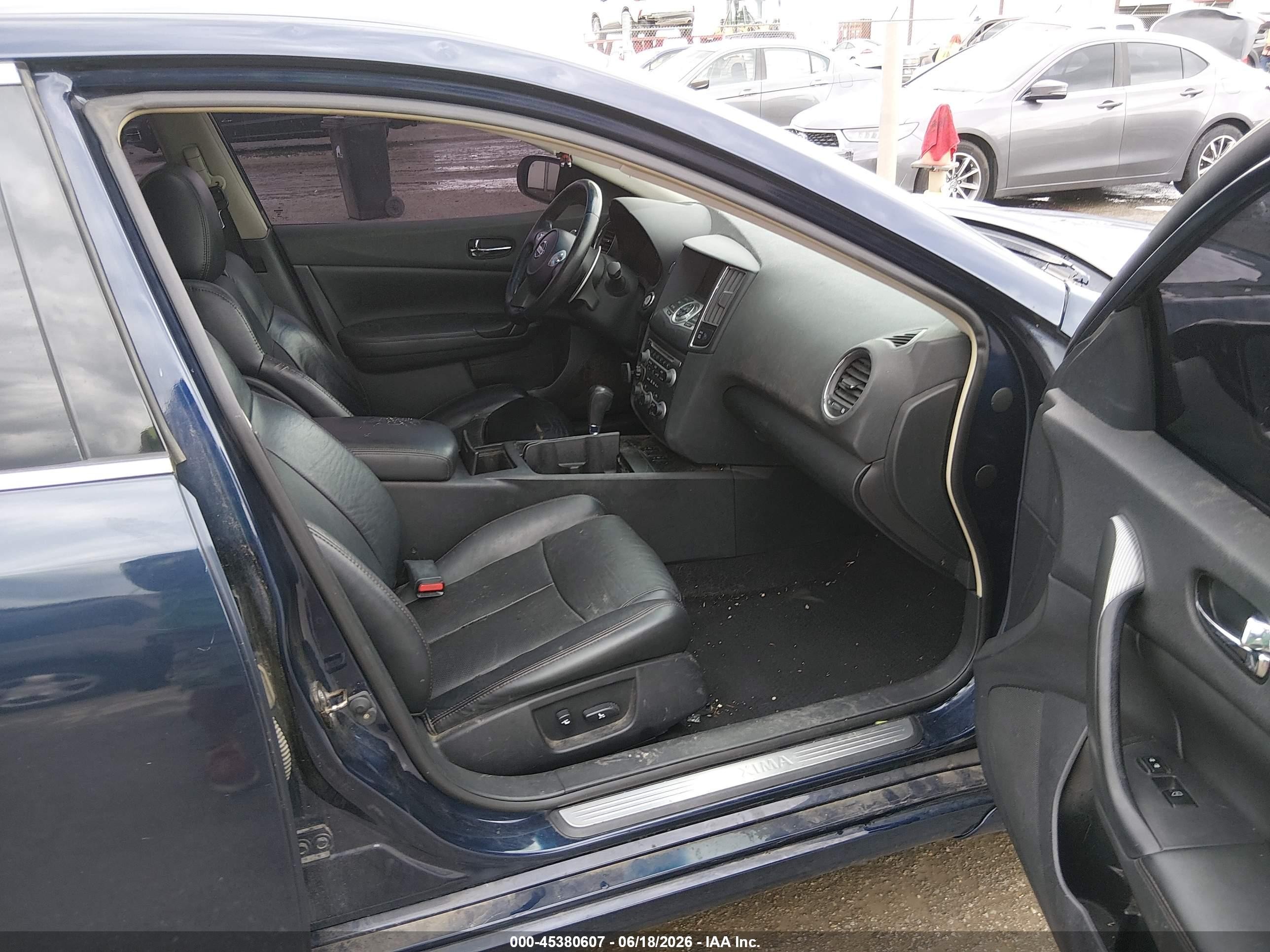 2010 Nissan Maxima 3.5 Sv Blue vin: 1N4AA5AP9AC850130