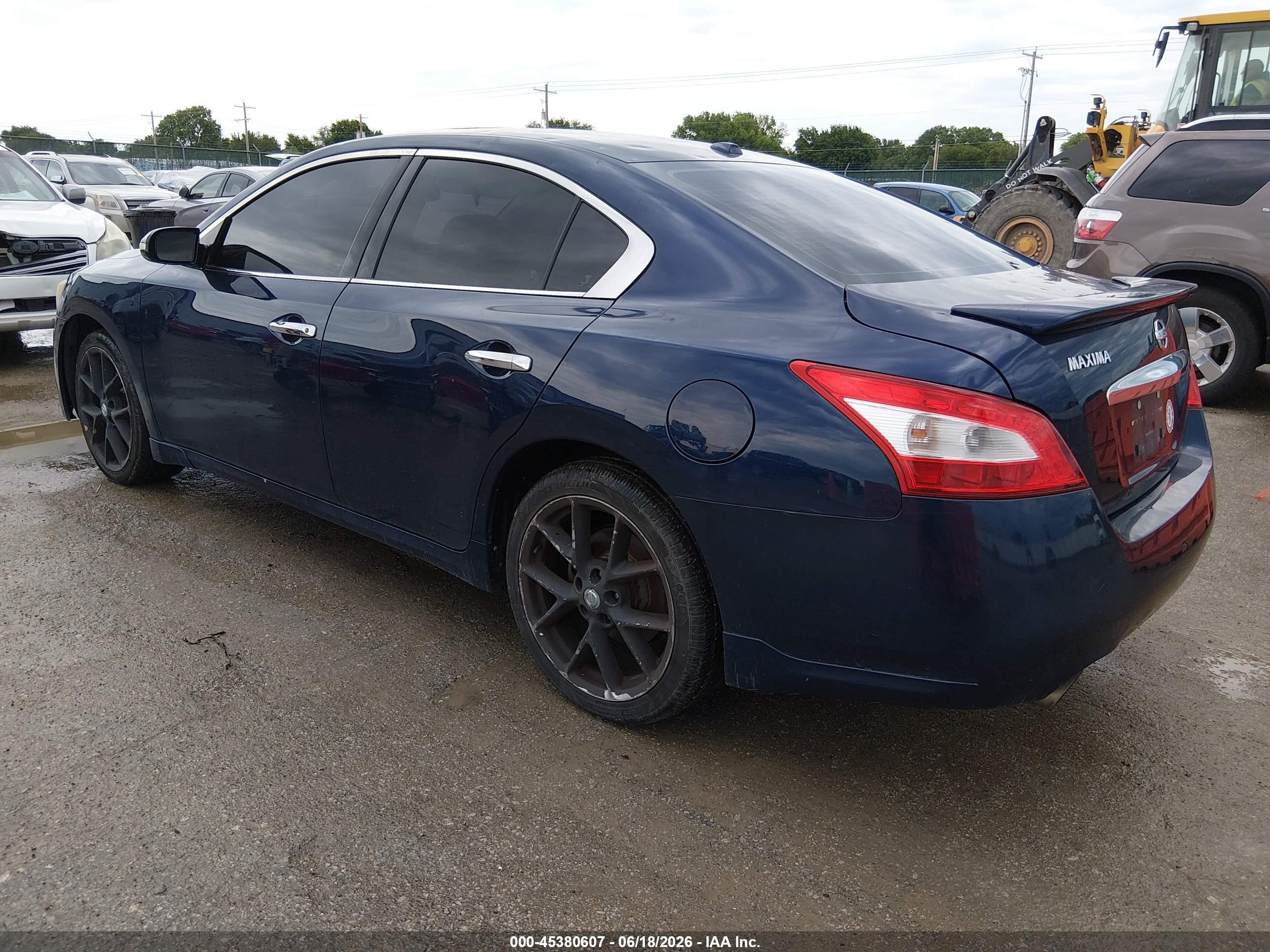 2010 Nissan Maxima 3.5 Sv Blue vin: 1N4AA5AP9AC850130