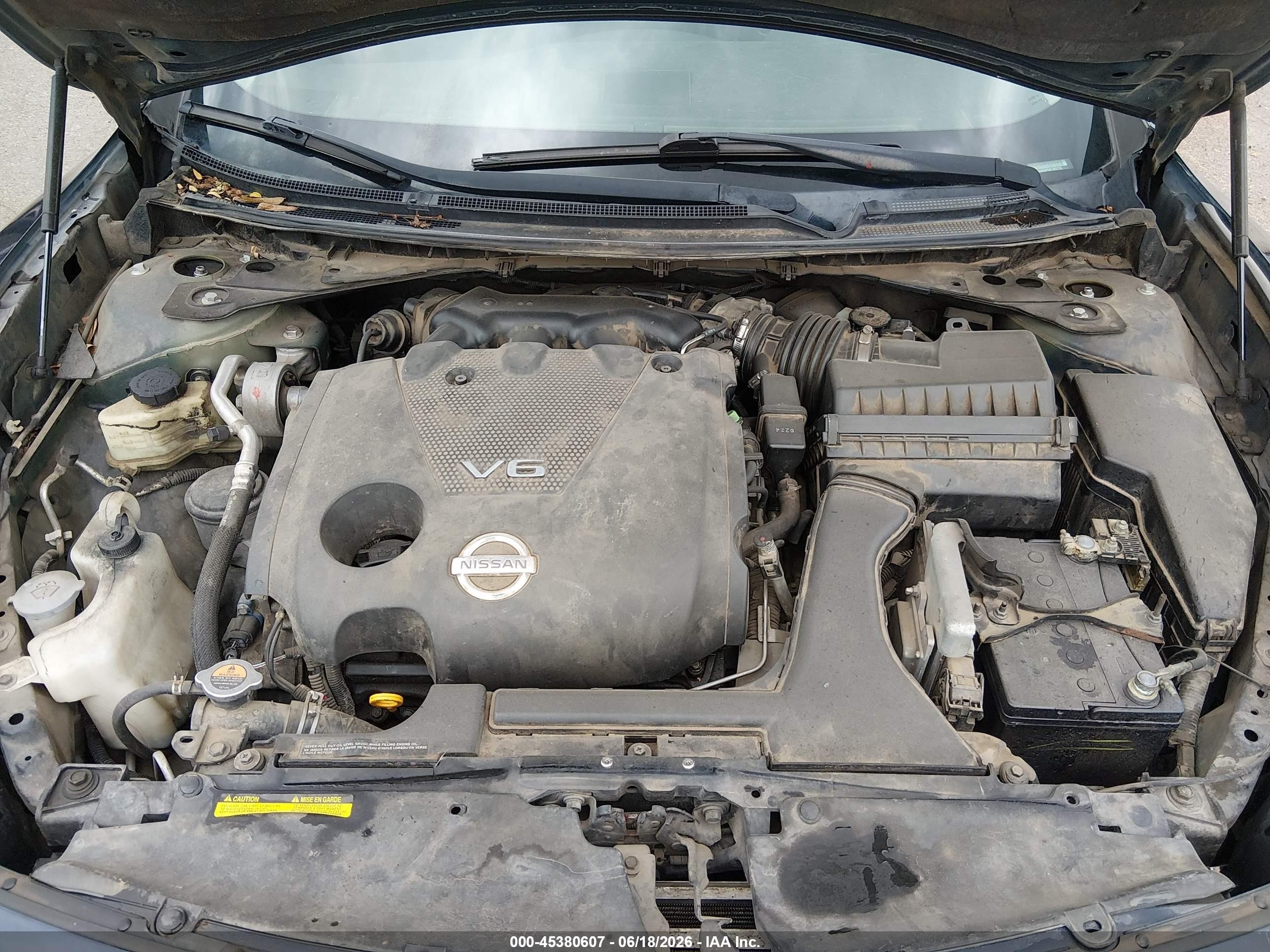 2010 Nissan Maxima 3.5 Sv Blue vin: 1N4AA5AP9AC850130