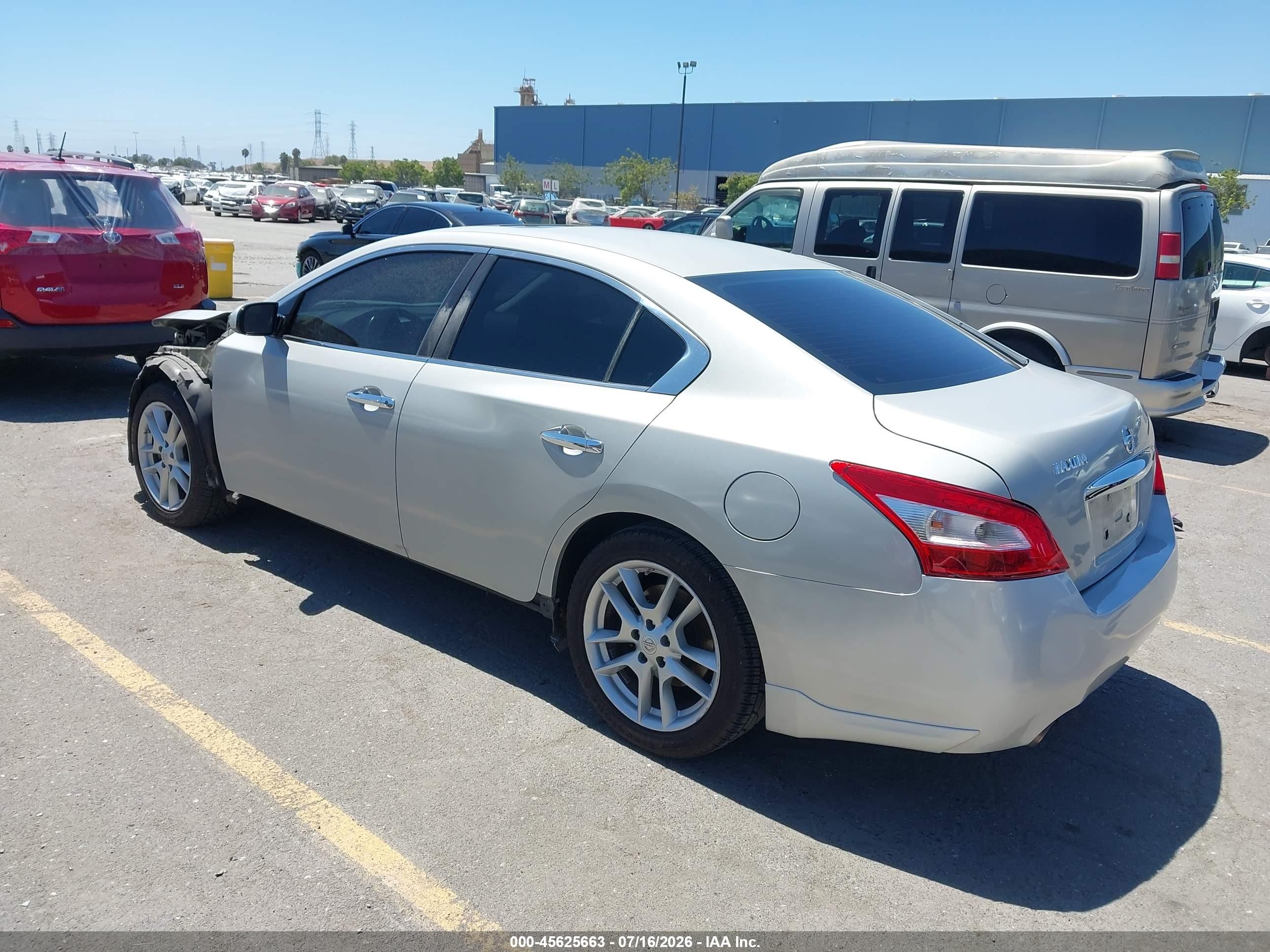 2010 Nissan Maxima 3.5 S Серебряный vin: 1N4AA5AP9AC874766