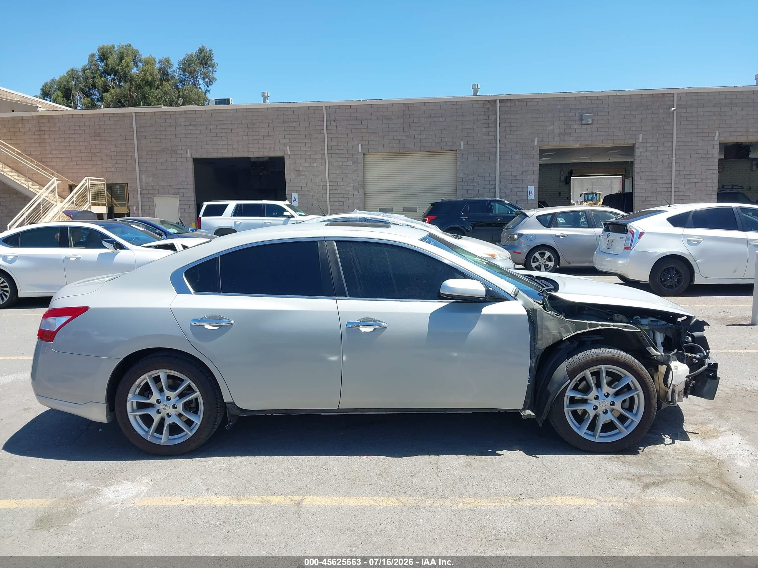 2010 Nissan Maxima 3.5 S Серебряный vin: 1N4AA5AP9AC874766