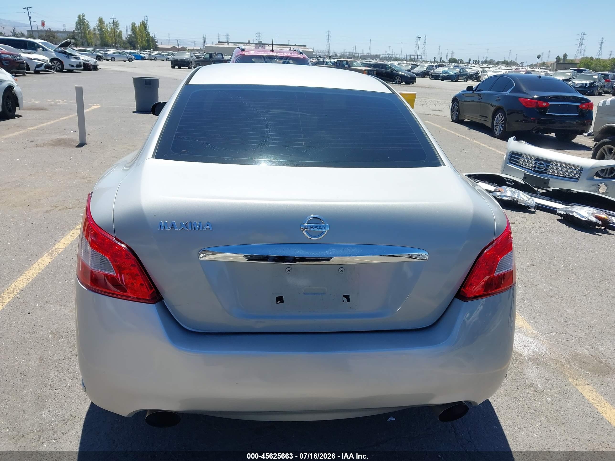 2010 Nissan Maxima 3.5 S Серебряный vin: 1N4AA5AP9AC874766