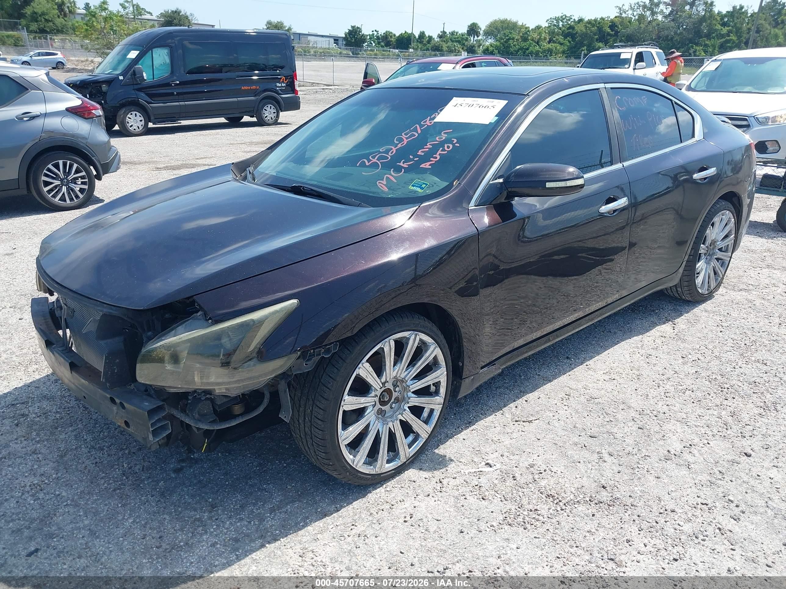 2011 Nissan Maxima 3.5 Sv Бордовый vin: 1N4AA5AP9BC812933