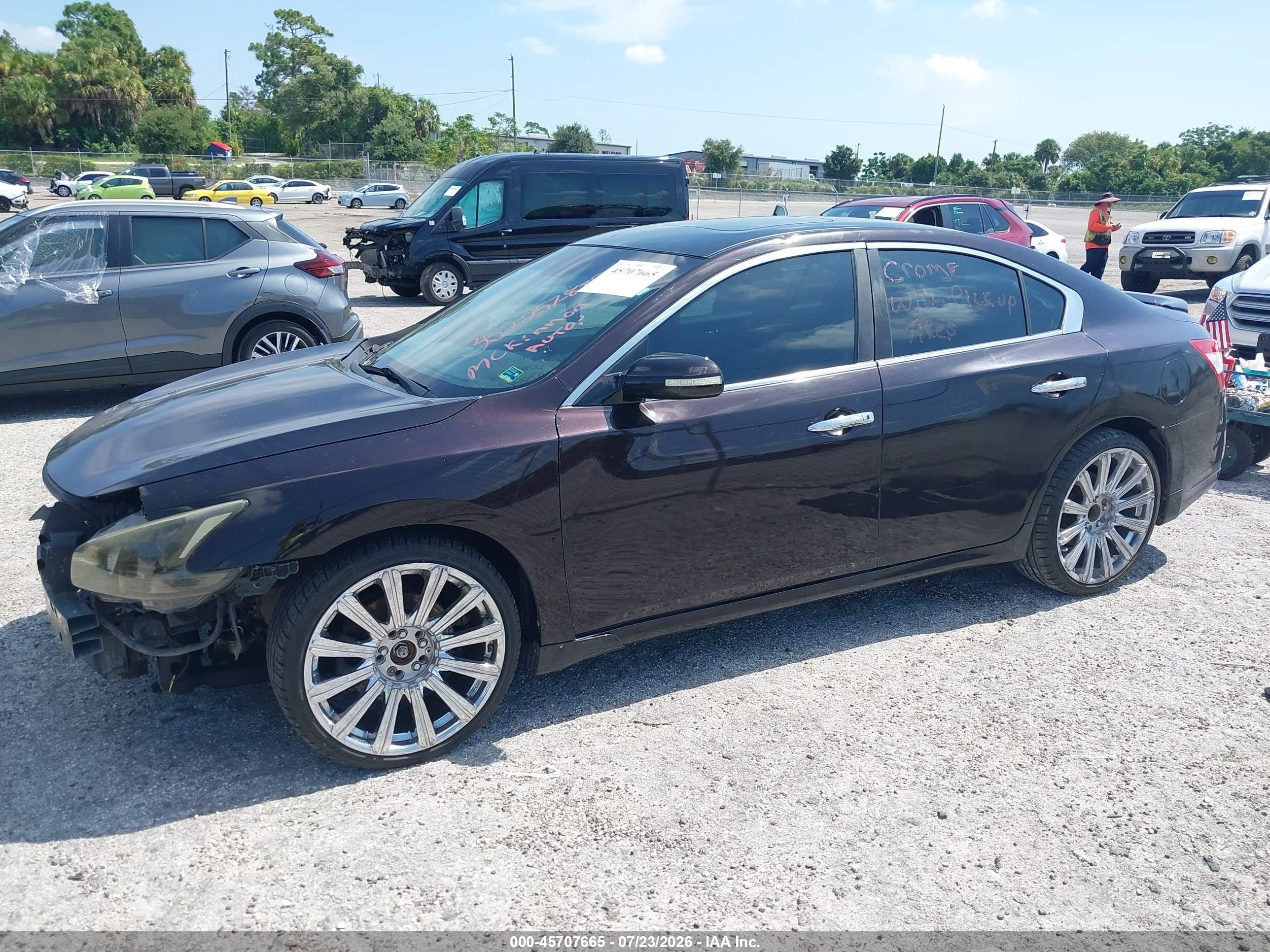 2011 Nissan Maxima 3.5 Sv Бордовый vin: 1N4AA5AP9BC812933