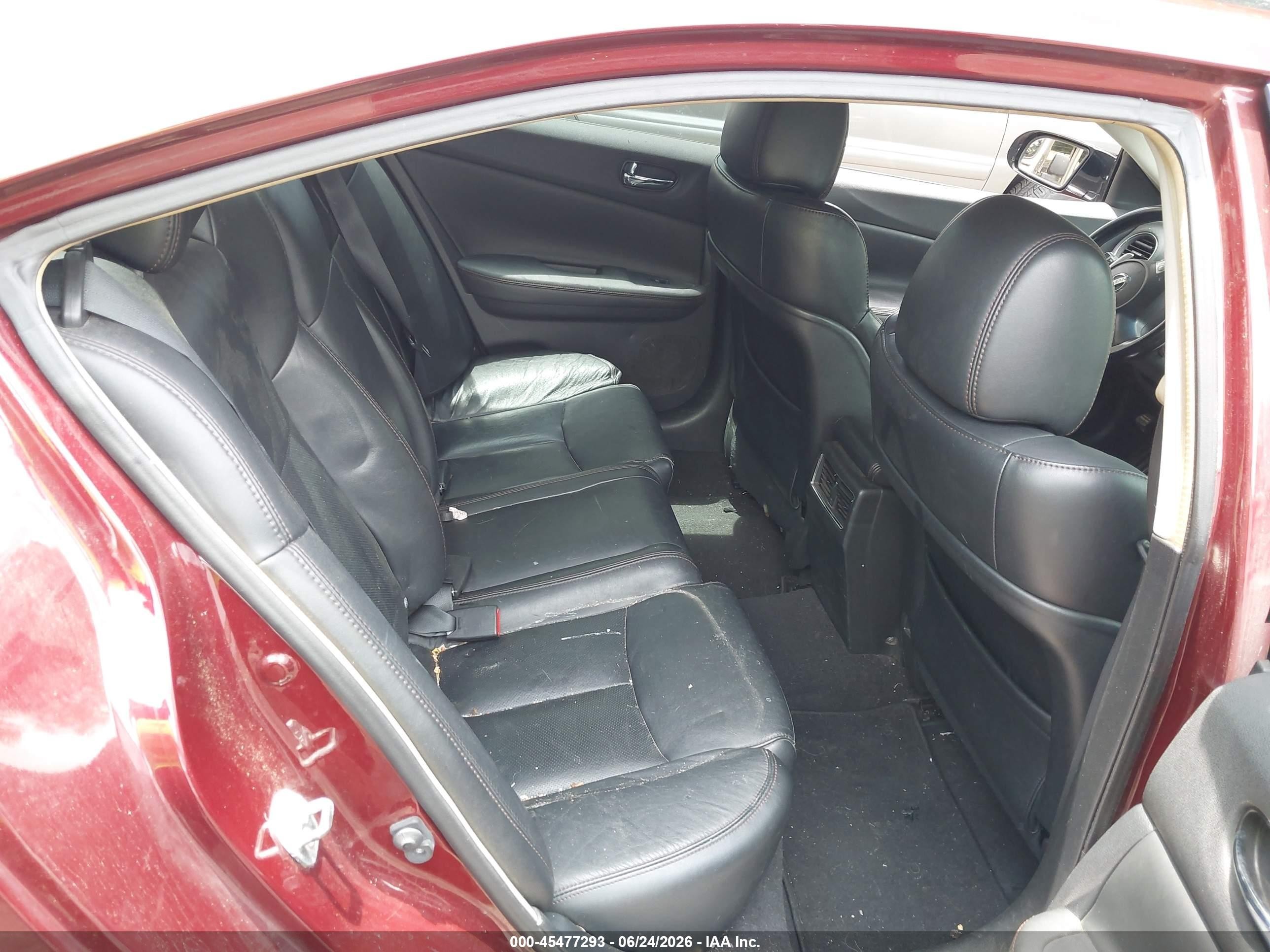 2011 Nissan Maxima 3.5 Sv Maroon vin: 1N4AA5AP9BC825844