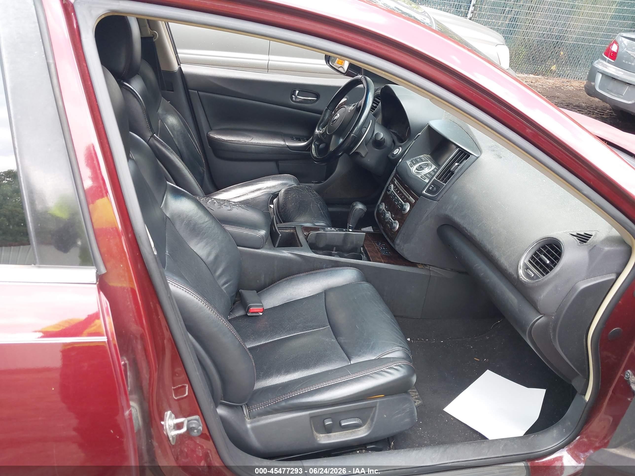 2011 Nissan Maxima 3.5 Sv Maroon vin: 1N4AA5AP9BC825844
