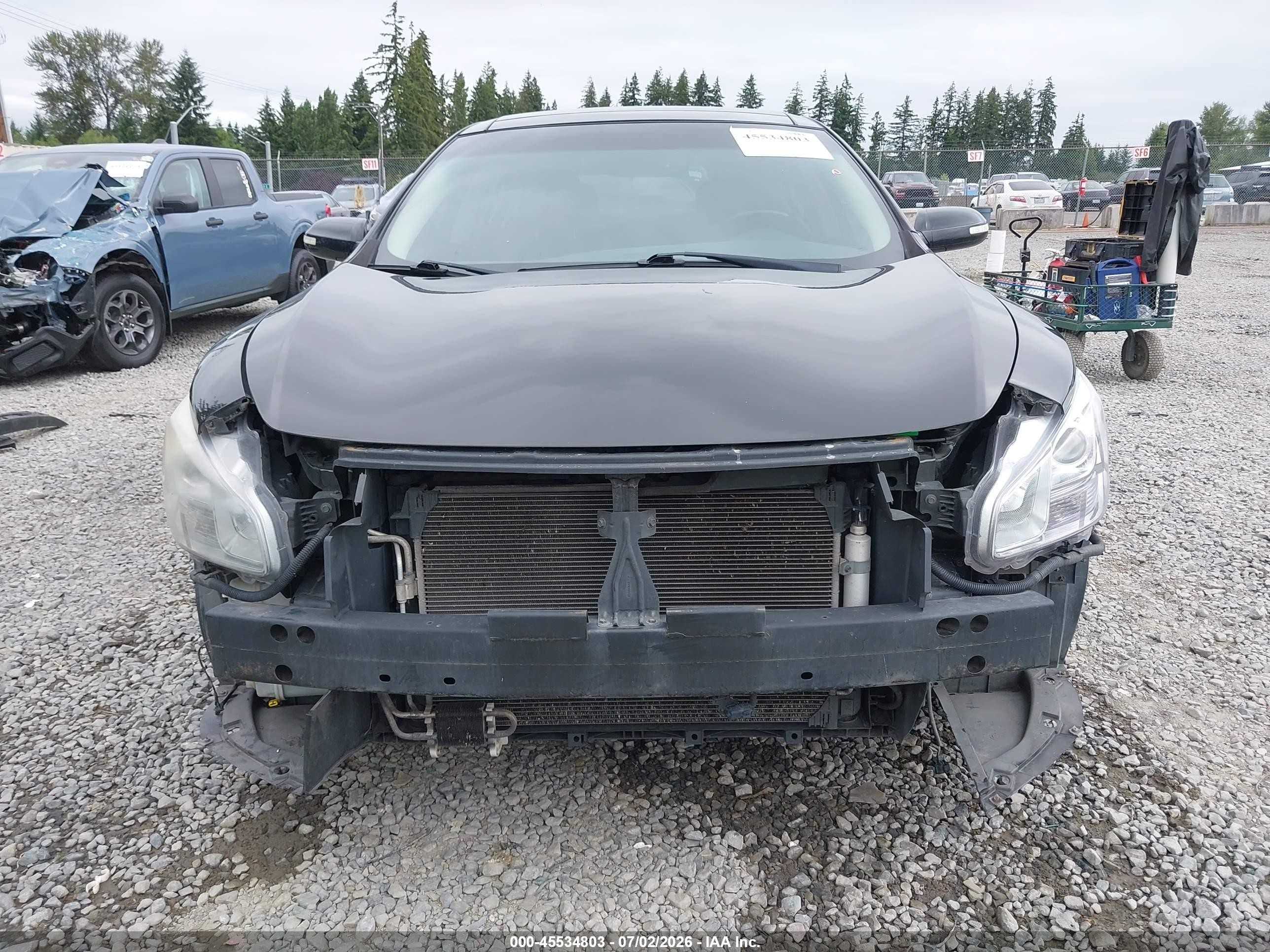2011 Nissan Maxima 3.5 Sv Black vin: 1N4AA5AP9BC826329