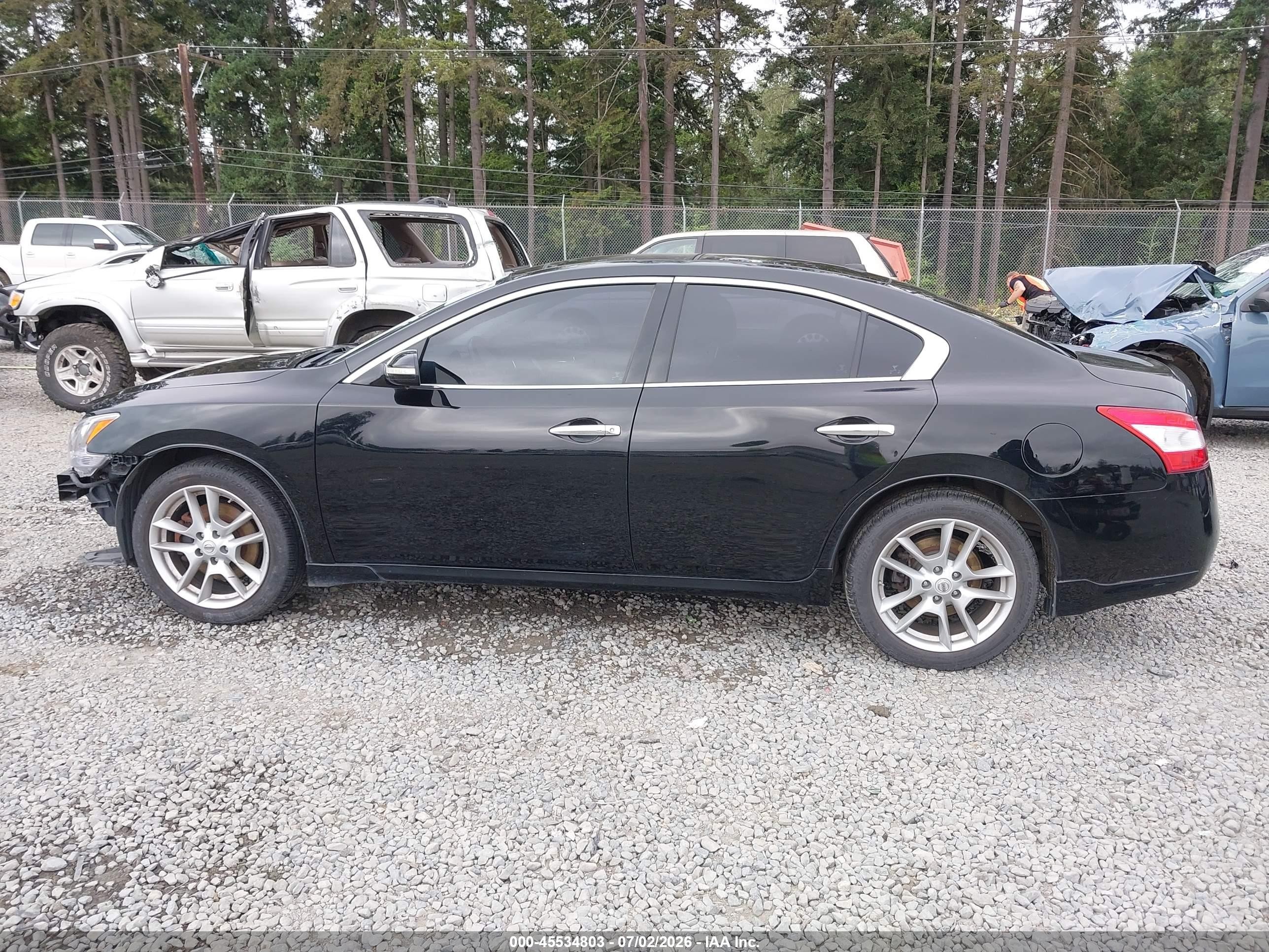 2011 Nissan Maxima 3.5 Sv Black vin: 1N4AA5AP9BC826329