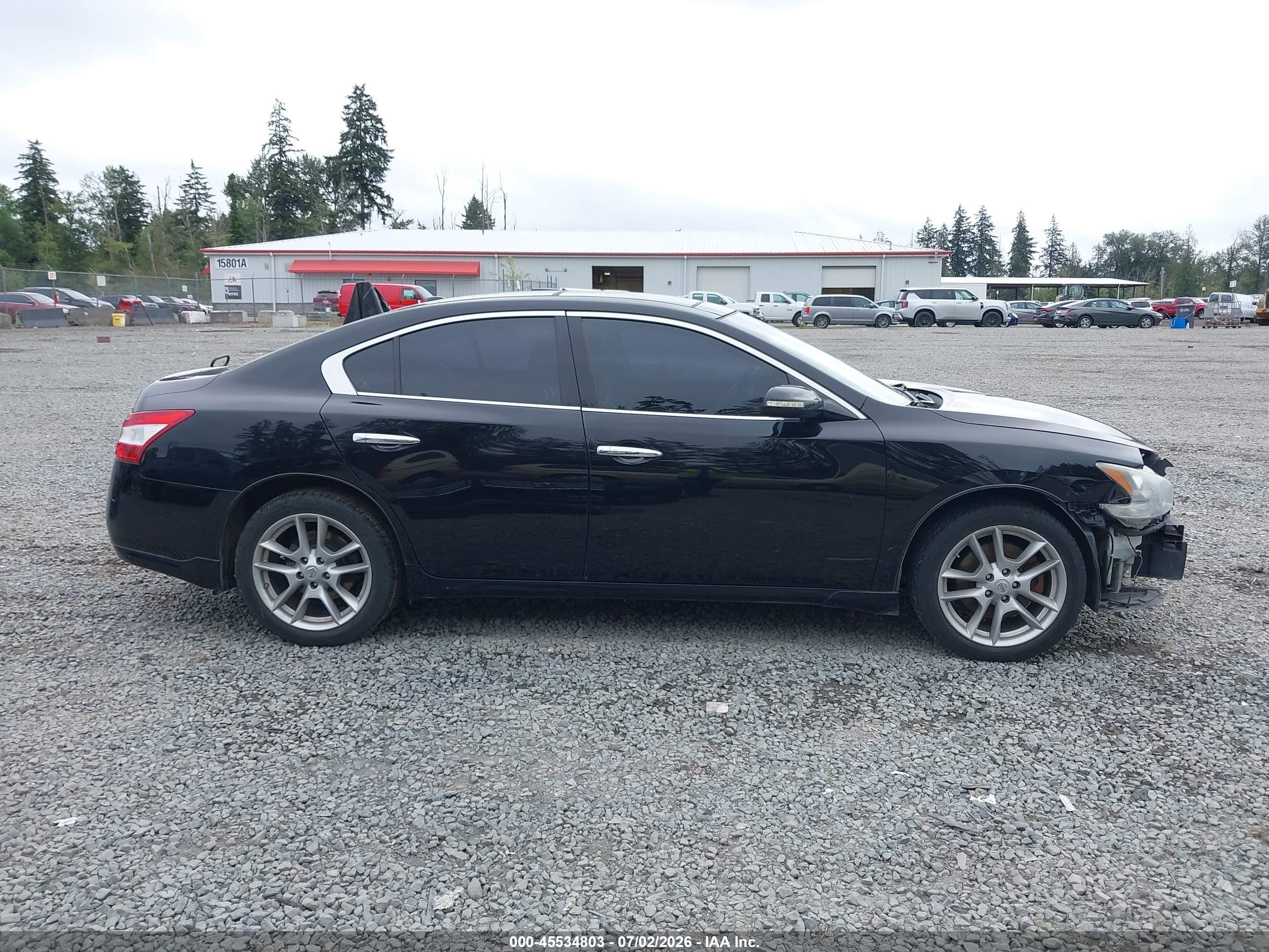2011 Nissan Maxima 3.5 Sv Black vin: 1N4AA5AP9BC826329