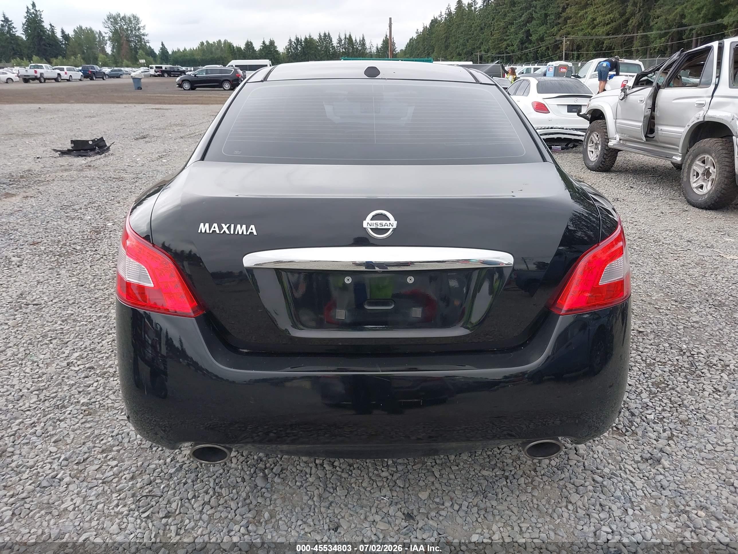 2011 Nissan Maxima 3.5 Sv Black vin: 1N4AA5AP9BC826329
