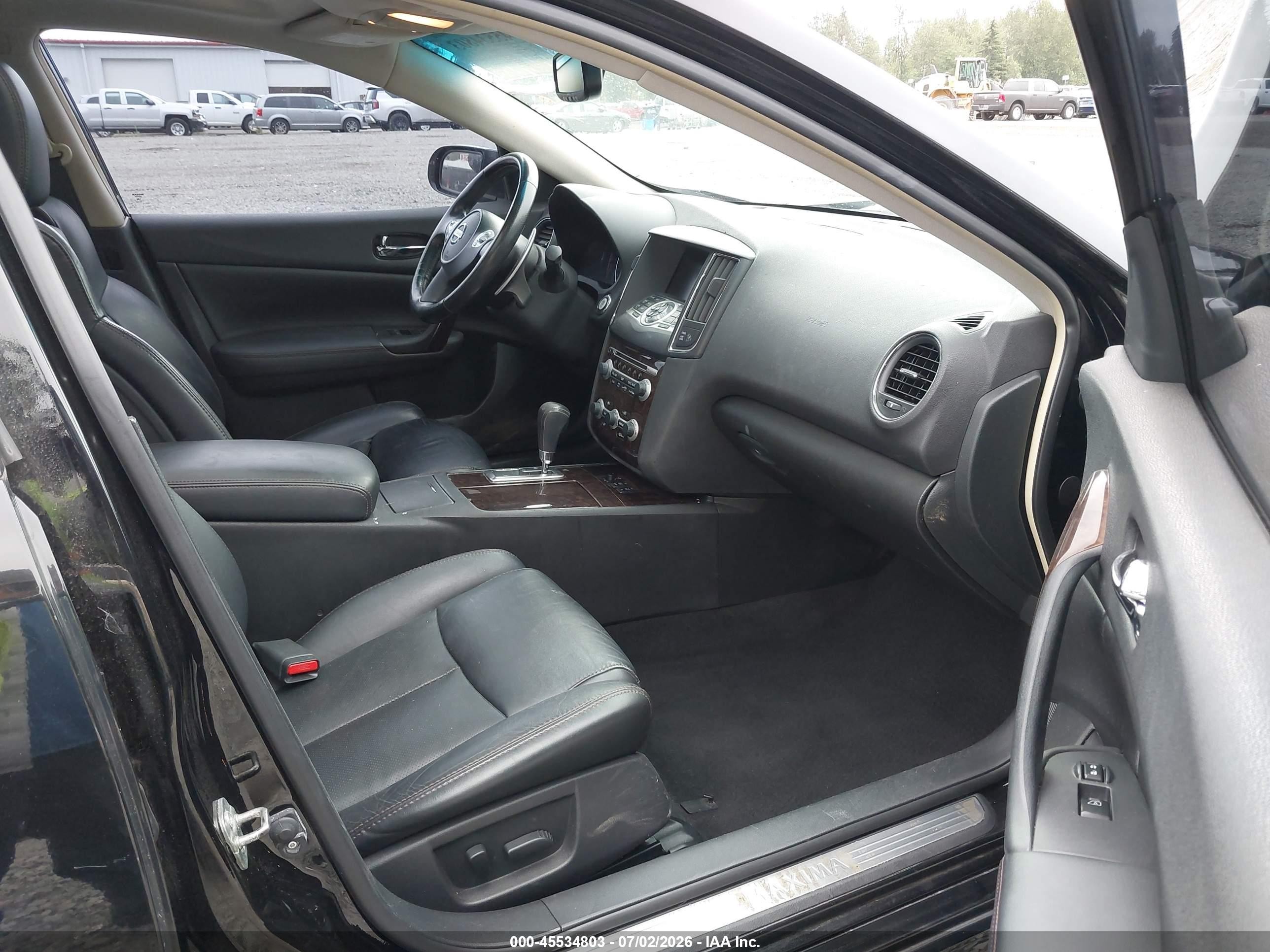 2011 Nissan Maxima 3.5 Sv Black vin: 1N4AA5AP9BC826329