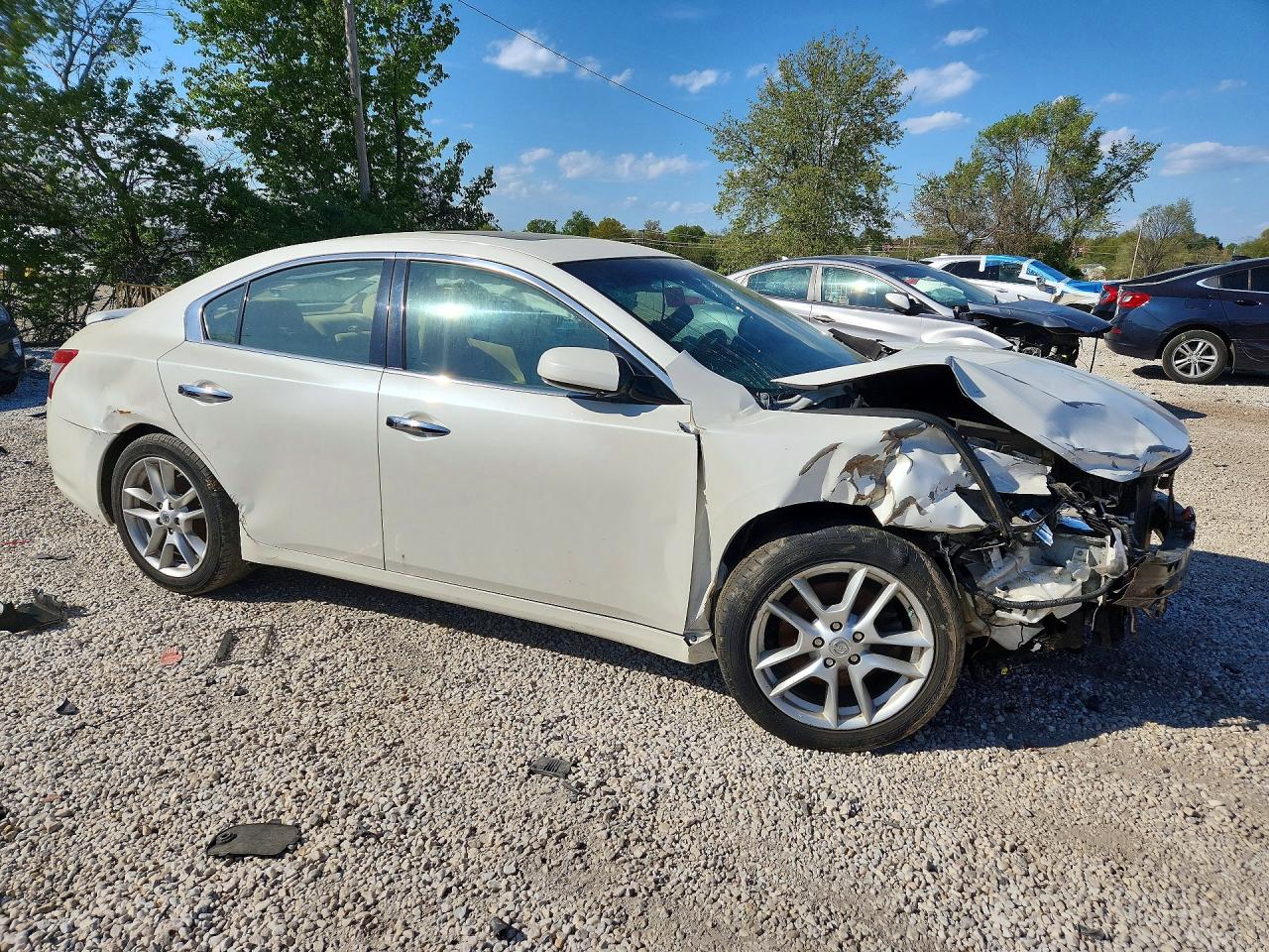 2011 Nissan Maxima 3.5 S White vin: 1N4AA5AP9BC834656