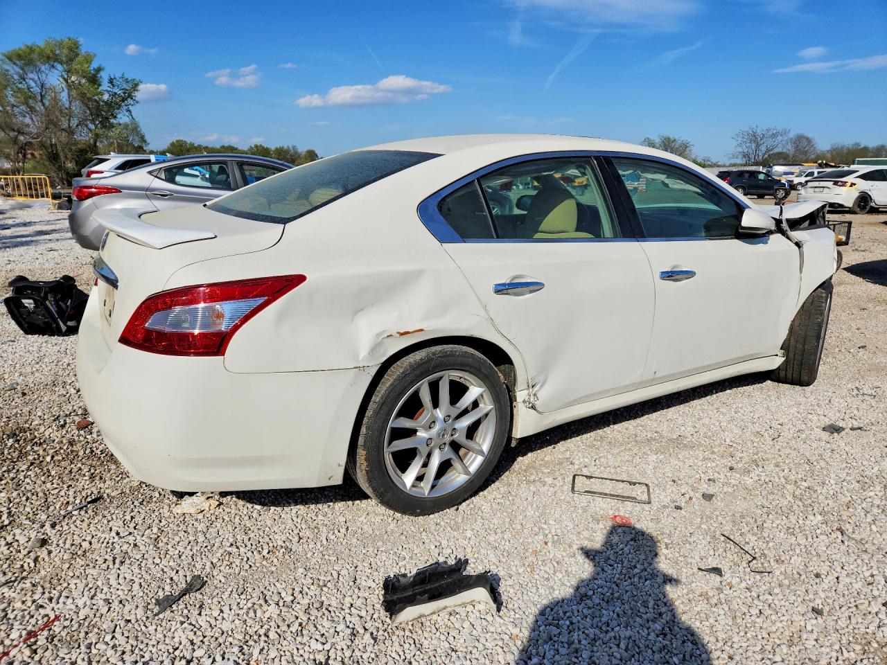 2011 Nissan Maxima 3.5 S White vin: 1N4AA5AP9BC834656
