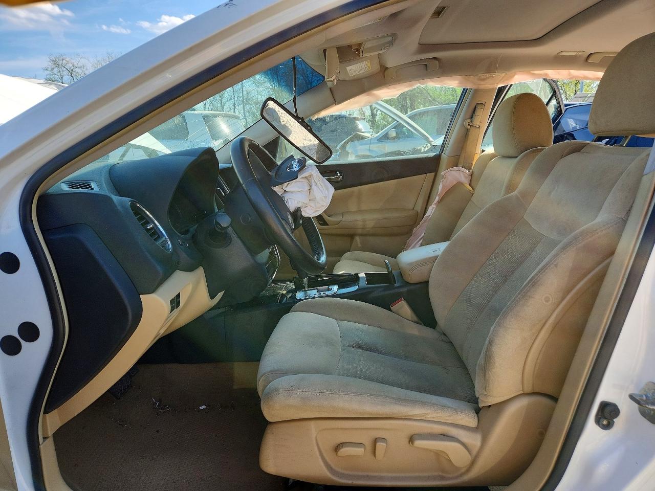 2011 Nissan Maxima 3.5 S White vin: 1N4AA5AP9BC834656