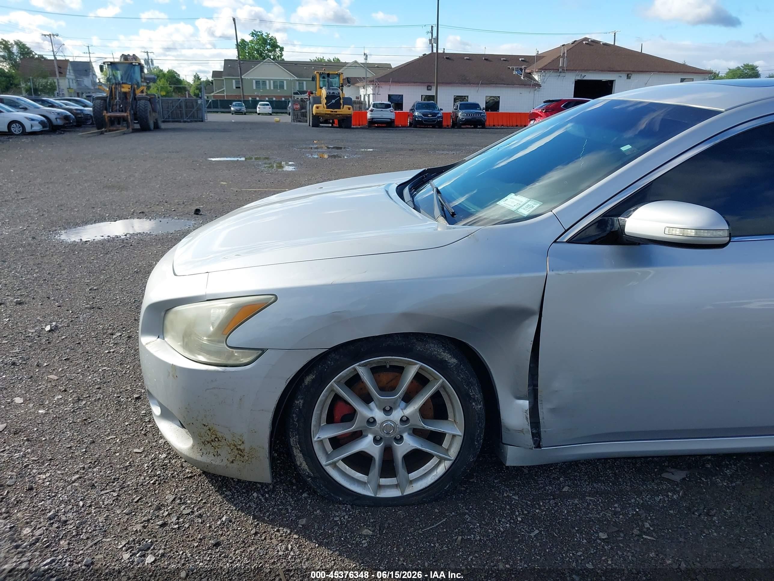 2011 Nissan Maxima 3.5 Sv Серебряный vin: 1N4AA5AP9BC843325